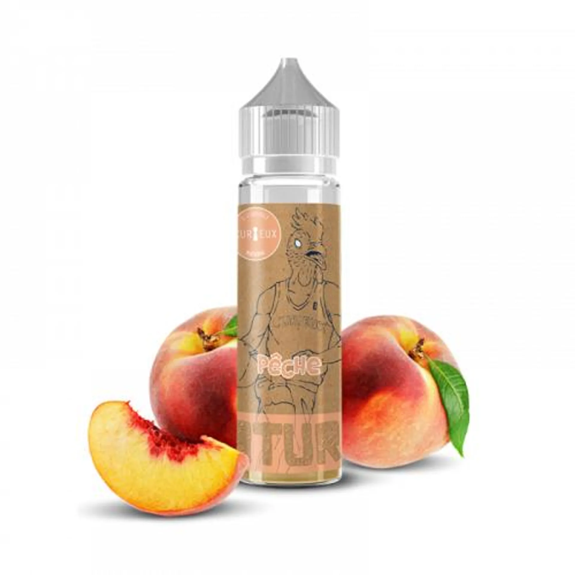 E-Liquide PECHE 50 ml - Curieux Editon Natural