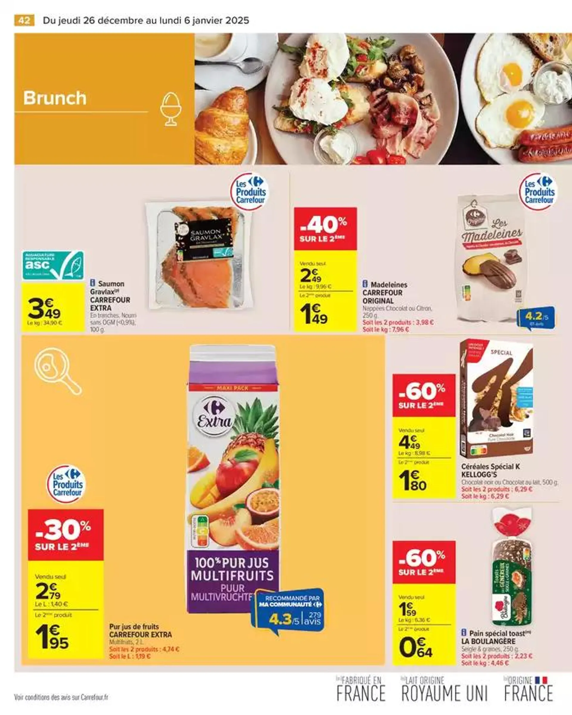 - 50% SUR LE 2ÈME PRODUIT du 26 décembre au 6 janvier 2025 - Catalogue page 48