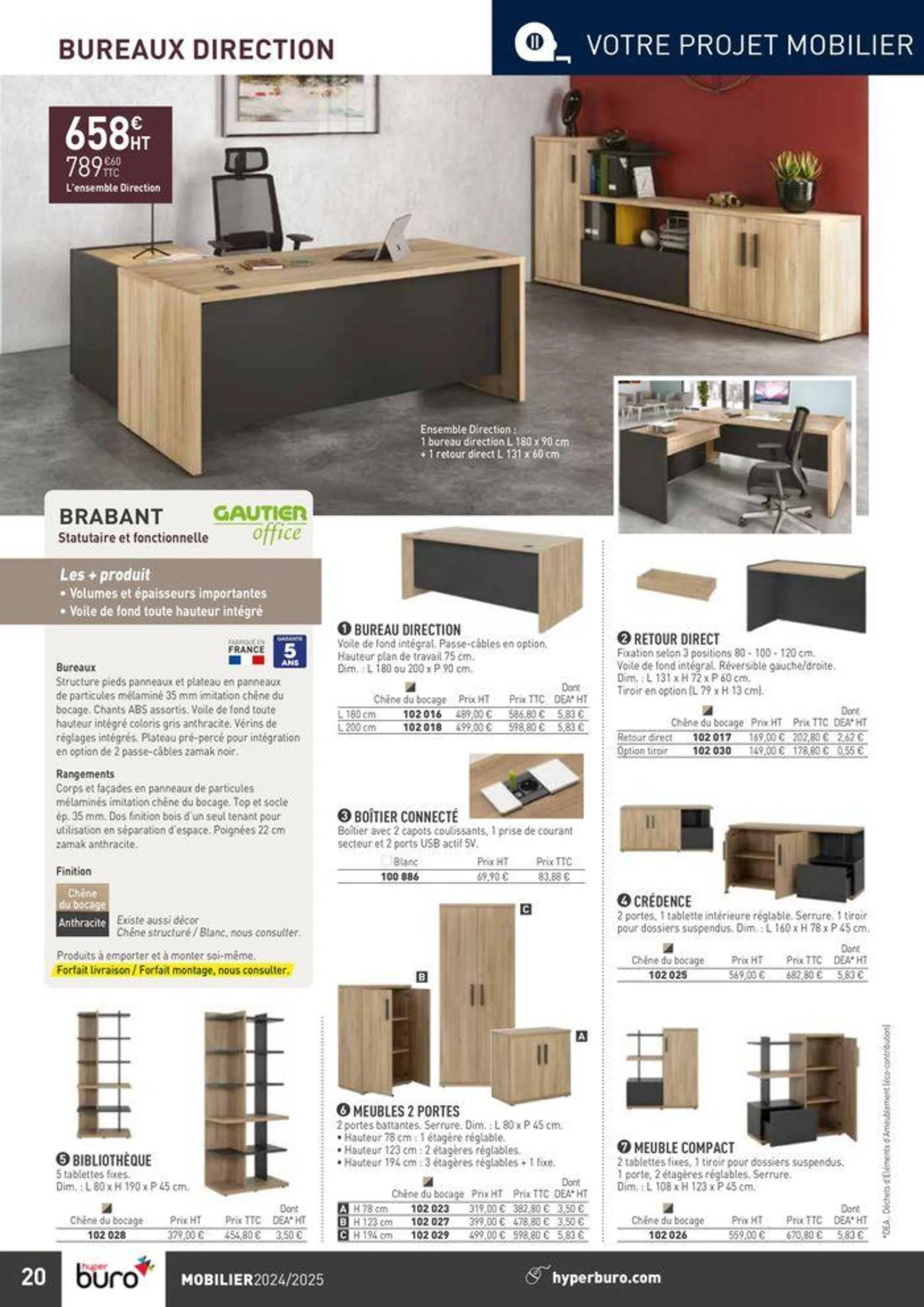 Sélection Mobilier 2024/2025 du 19 septembre au 31 décembre 2024 - Catalogue page 20