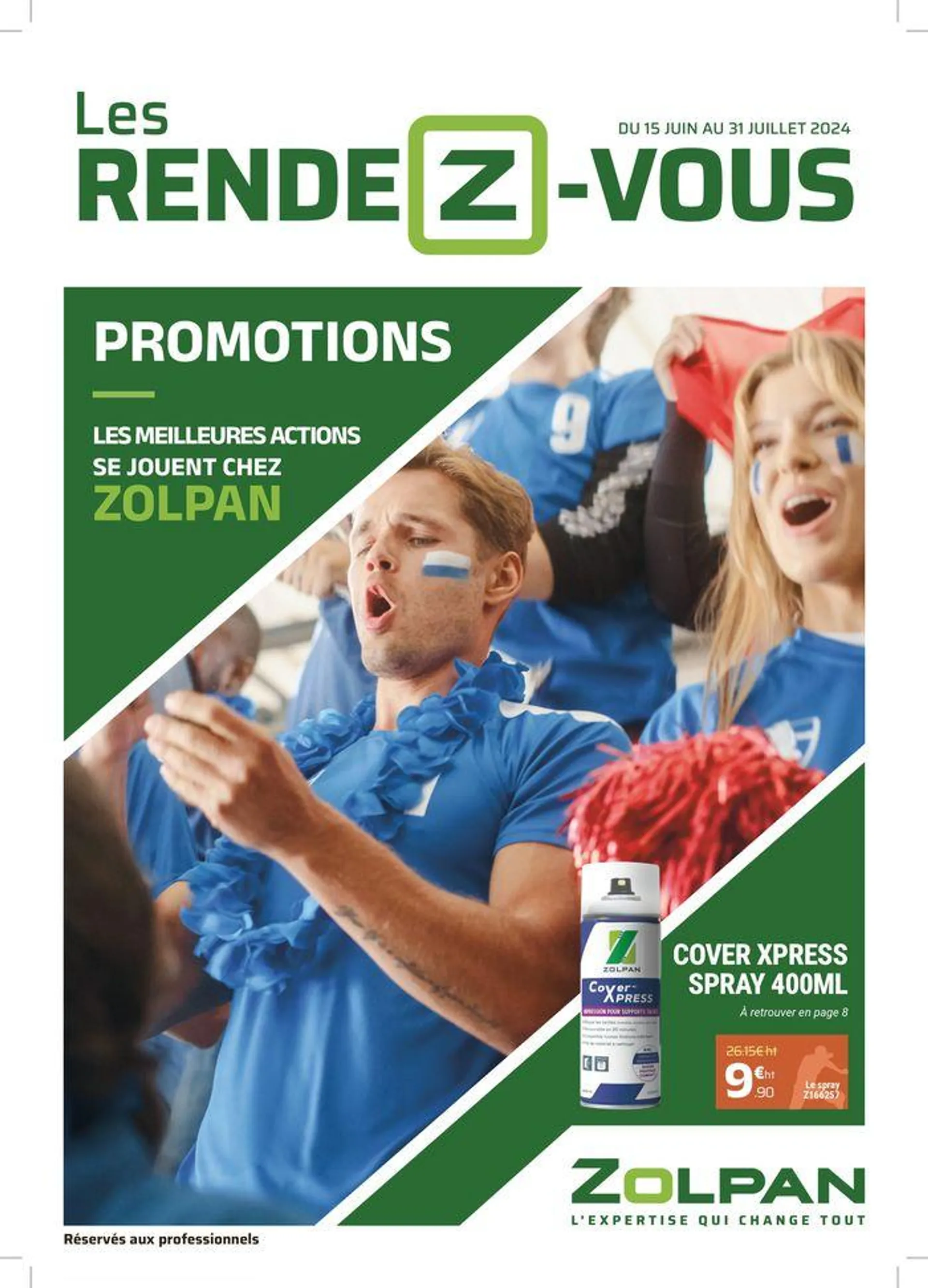 Zolpan RDV Promos Sports 2024 du 26 juin au 31 juillet 2024 - Catalogue page 1