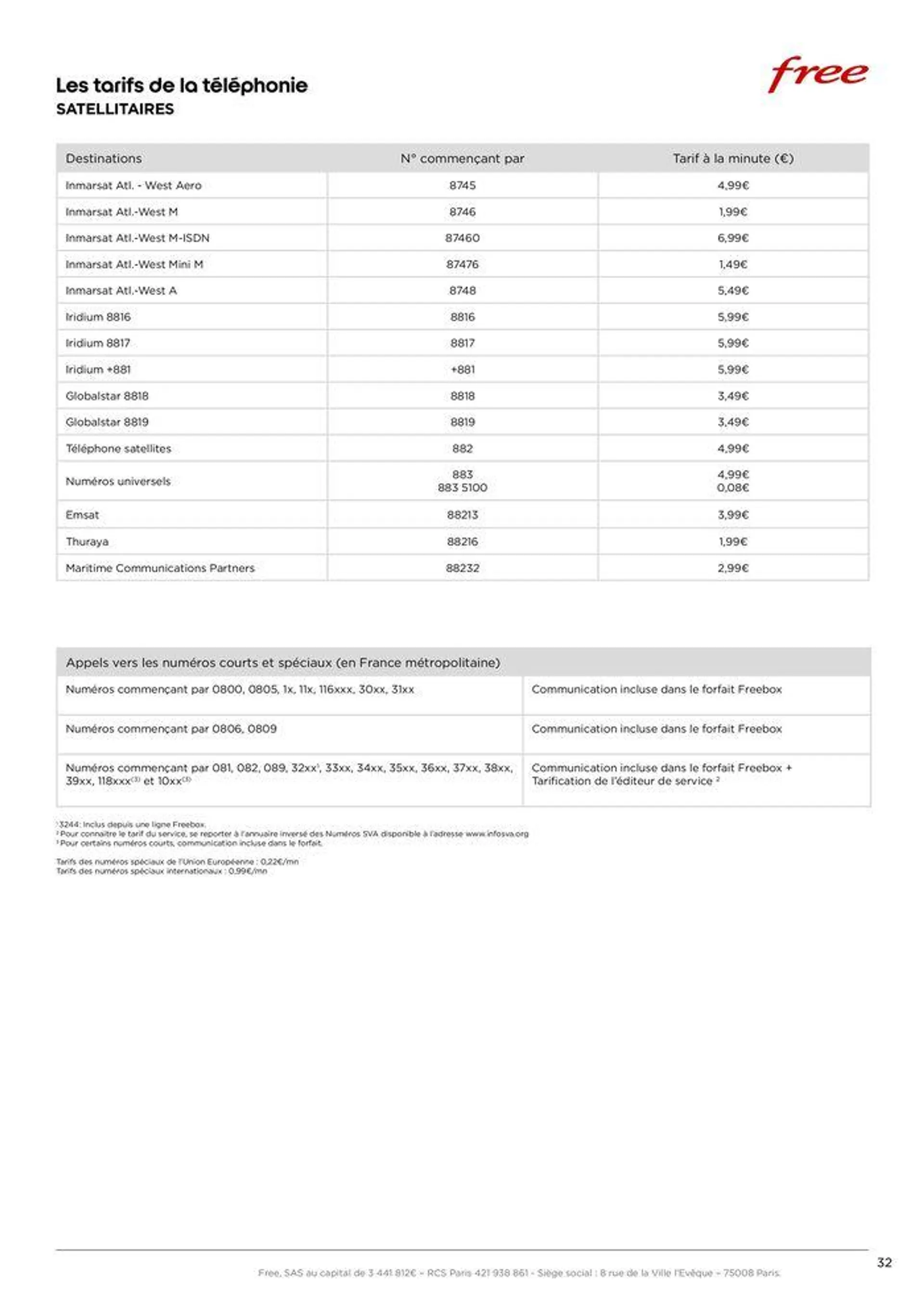 Brochure tarifaire Forfaits Freebox du 28 mars au 31 décembre 2024 - Catalogue page 32