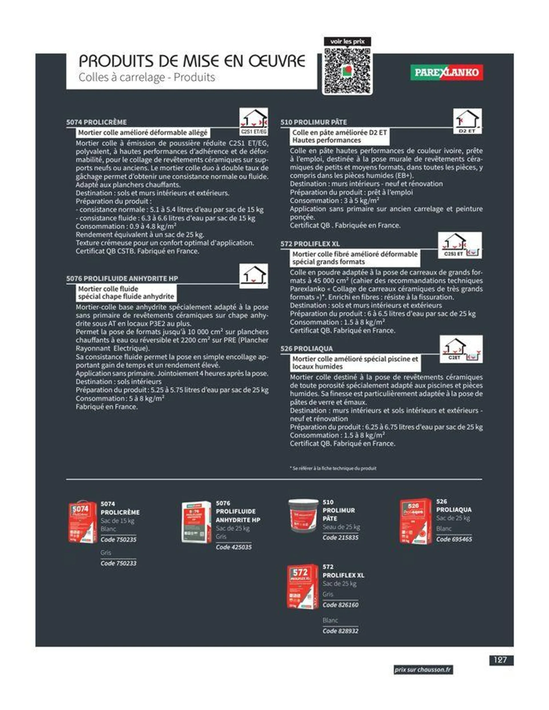 Catalogue Carrelage & Parquet 2023-2024. du 21 décembre au 31 décembre 2024 - Catalogue page 129