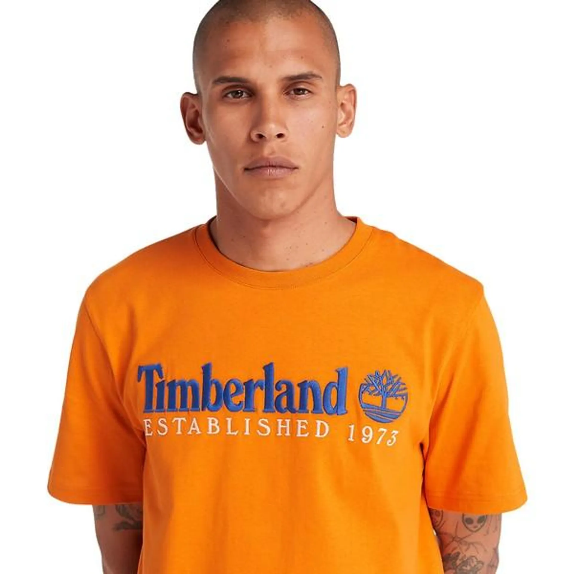 Tee-shirt Timberland Embroidery Logo - Orange