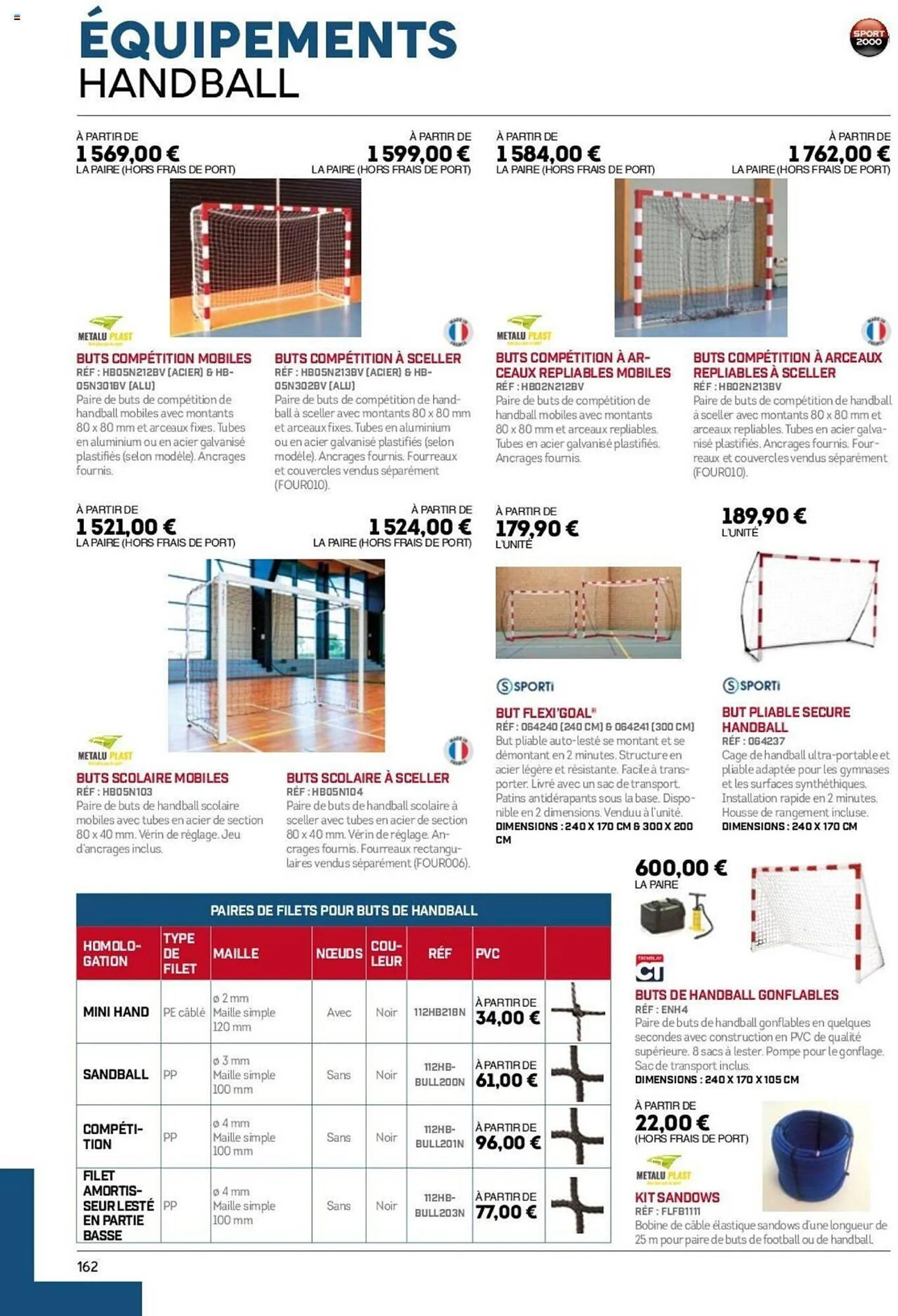 Catalogue Sport 2000 du 28 mai au 31 décembre 2025 - Catalogue page 162