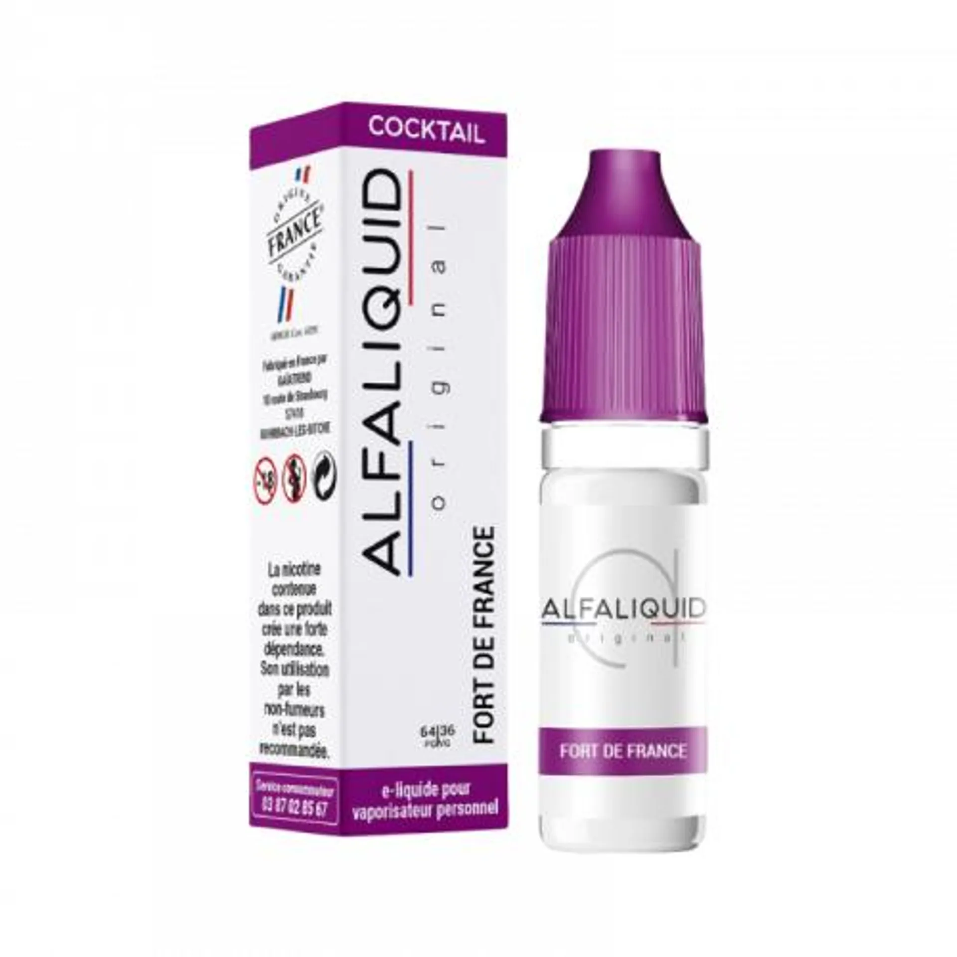 E Liquide FORT DE FRANCE 10 ml - Alfaliquid