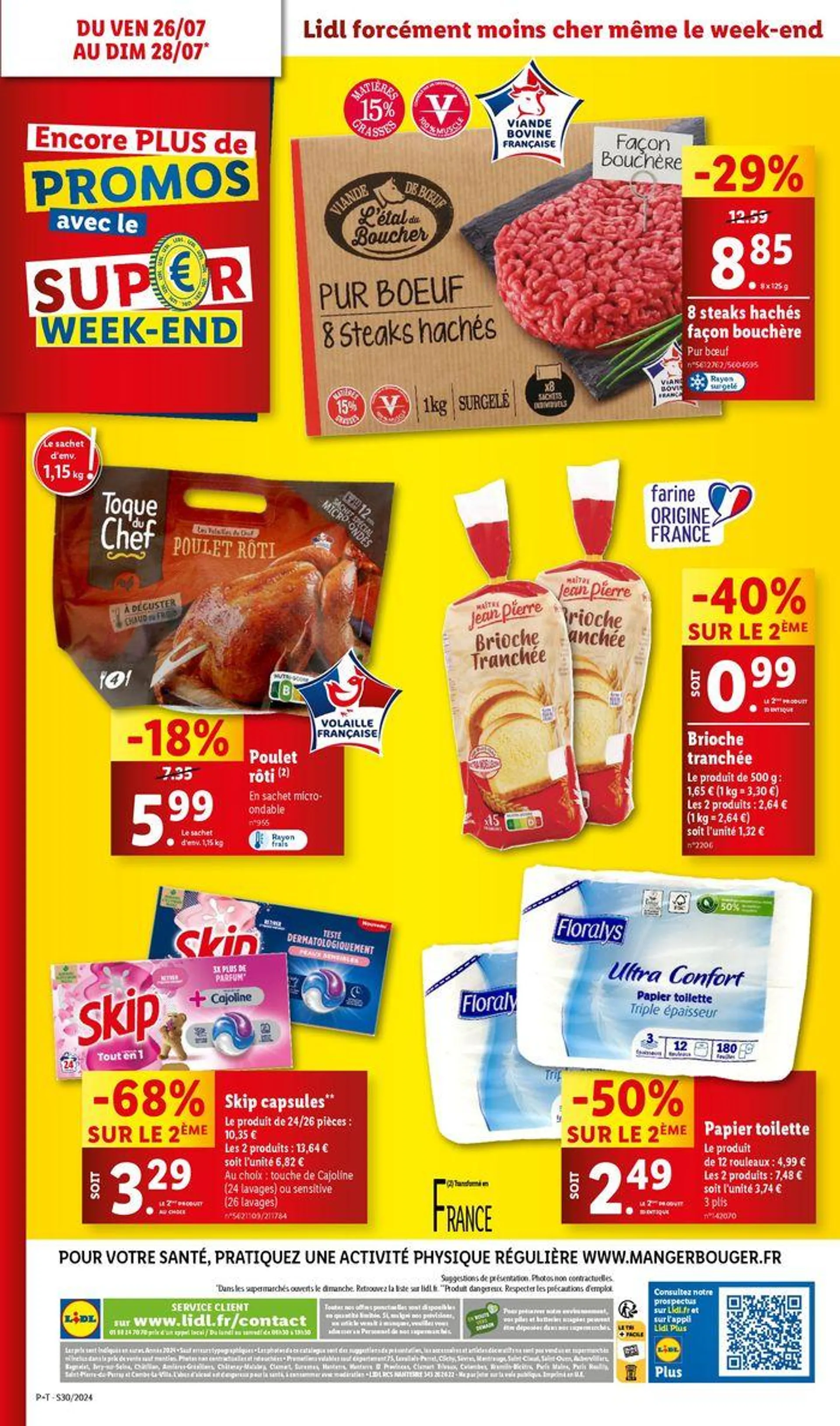 Profitez des journées opportunités pour dénicher vos produits du quotidien à prix Lidl du 24 juillet au 30 juillet 2024 - Catalogue page 43