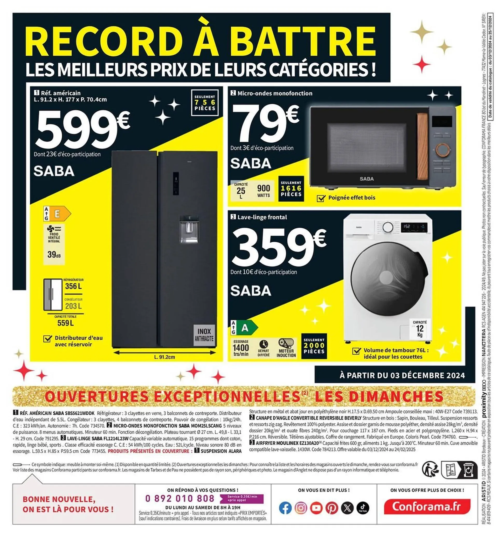 Catalogue Conforama du 3 décembre au 25 décembre 2024 - Catalogue page 52