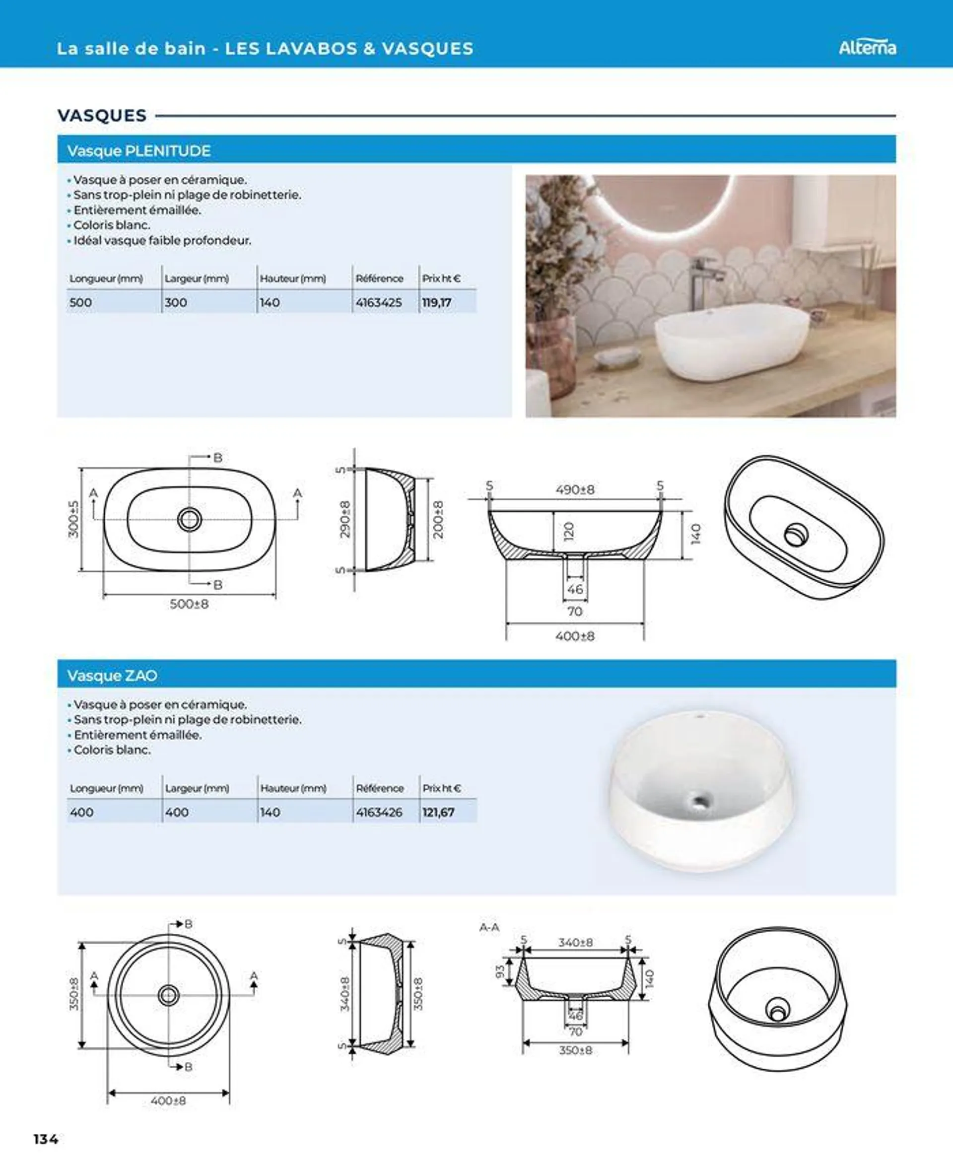 La salle de bain en toute sérénité du 17 janvier au 31 août 2024 - Catalogue page 134