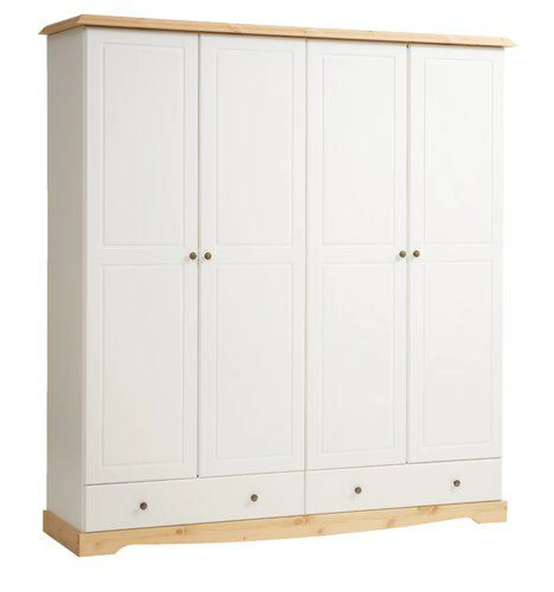 Armoire ROLD 203×216 blanc/pin