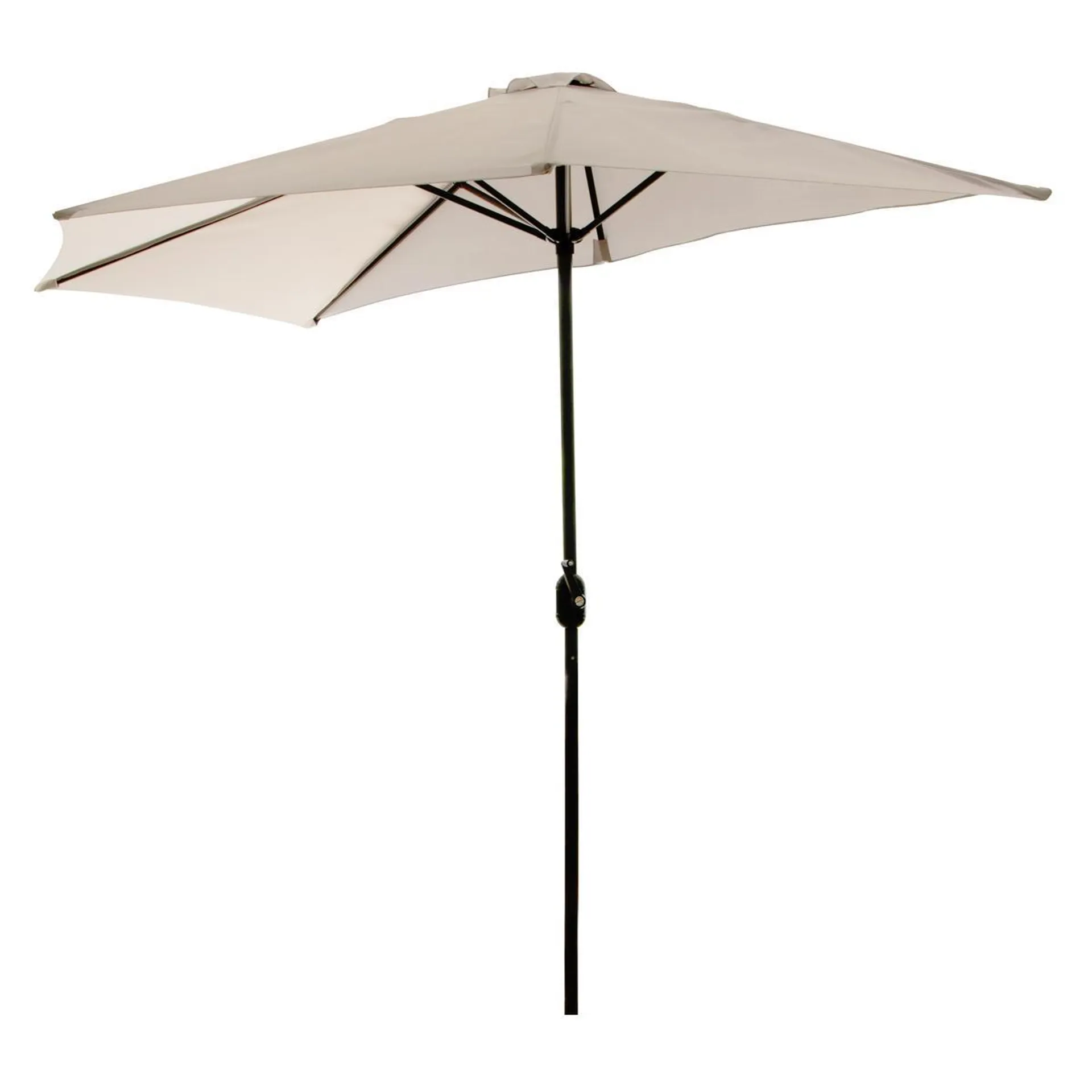 Parasol de balcon - diamètre 2,7 x H 2,4 m - beige