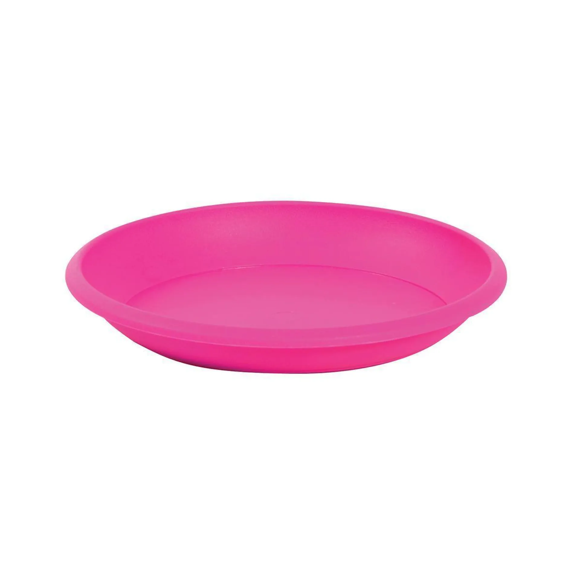 Soucoupe ronde pour pot - Plastique - Ø 21 cm - Rose fuchsia