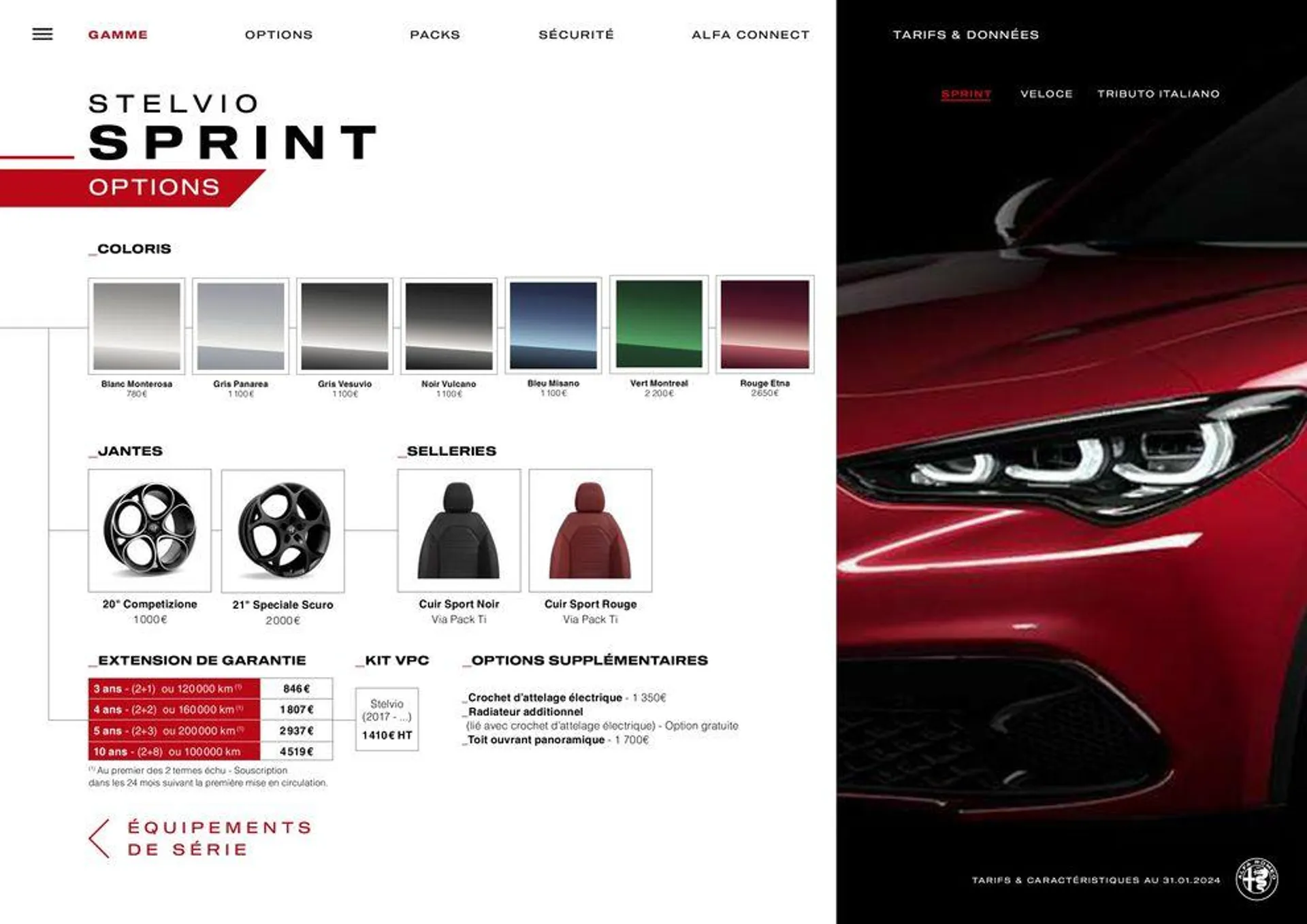 Alfa Romeo STELVIO du 24 avril au 24 avril 2025 - Catalogue page 6