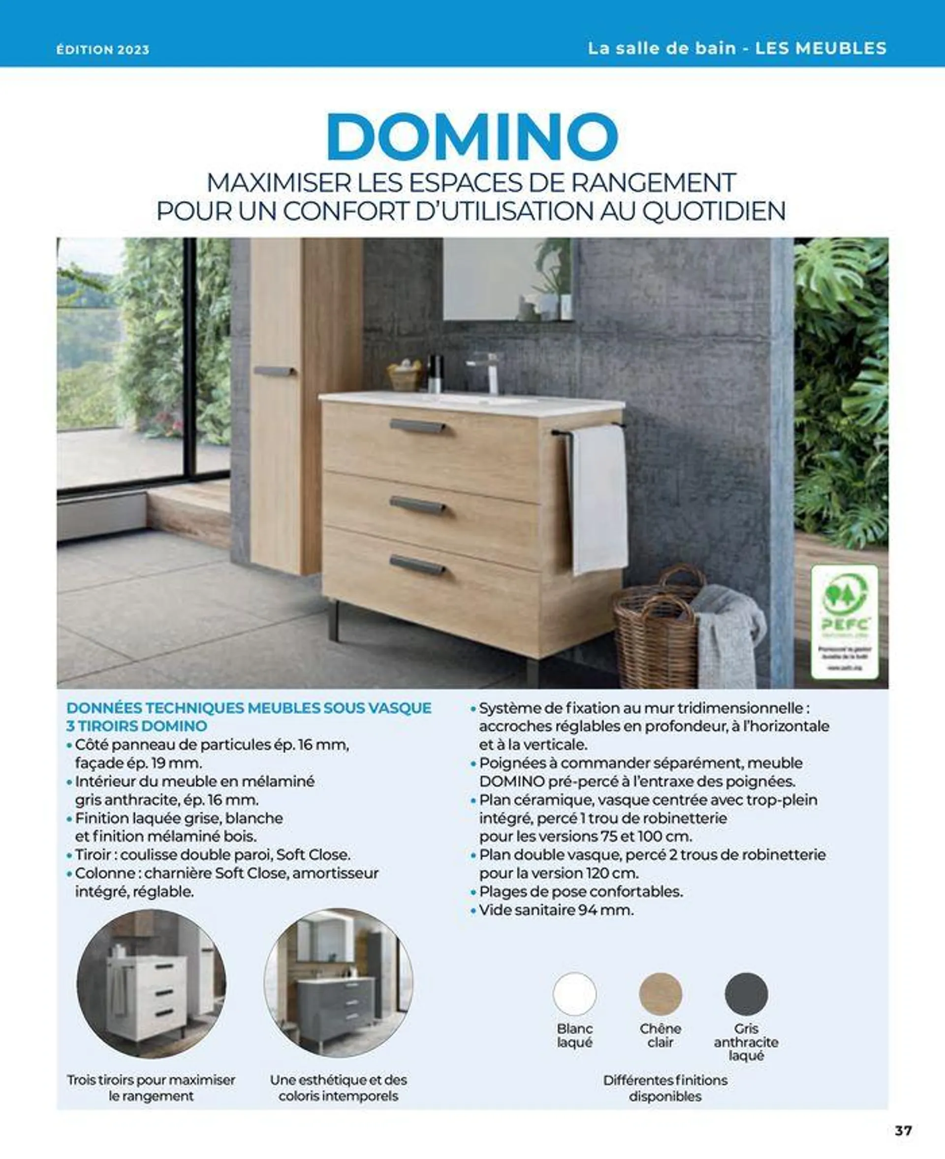 La salle de bain en toute sérénité du 17 janvier au 31 août 2024 - Catalogue page 37