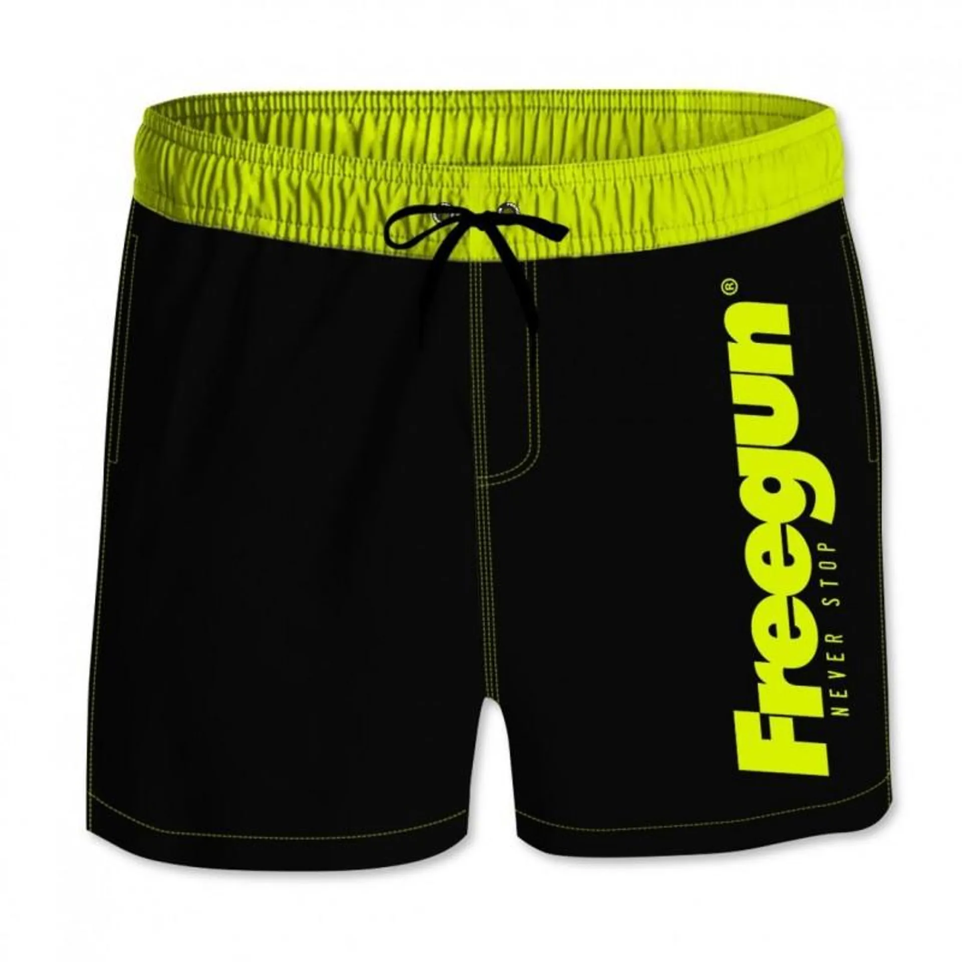 Boardshort Freegun court homme avec ceinture demi-élastiquée