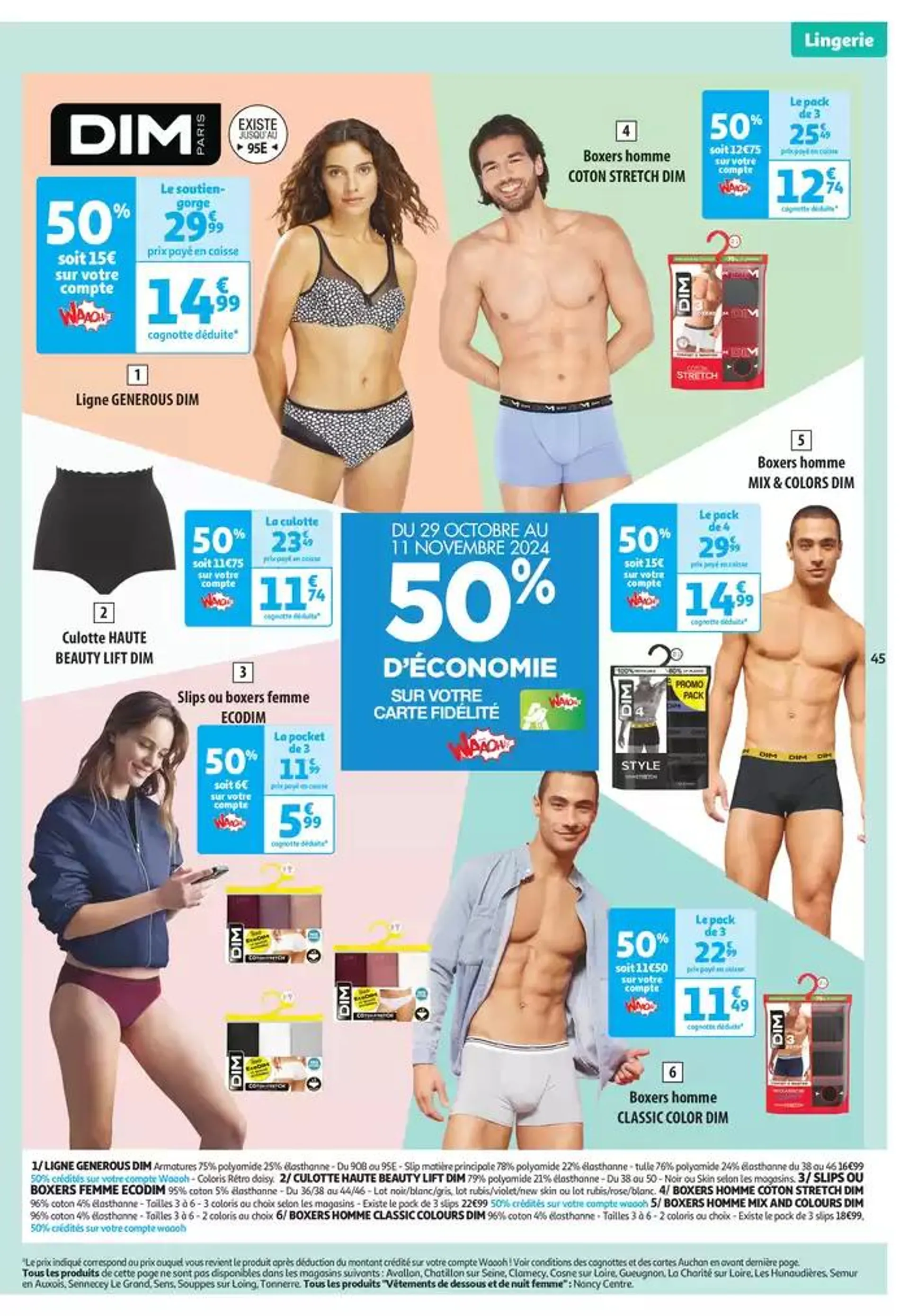 Top depart : 25 jours Auchan  du 29 octobre au 4 novembre 2024 - Catalogue page 45