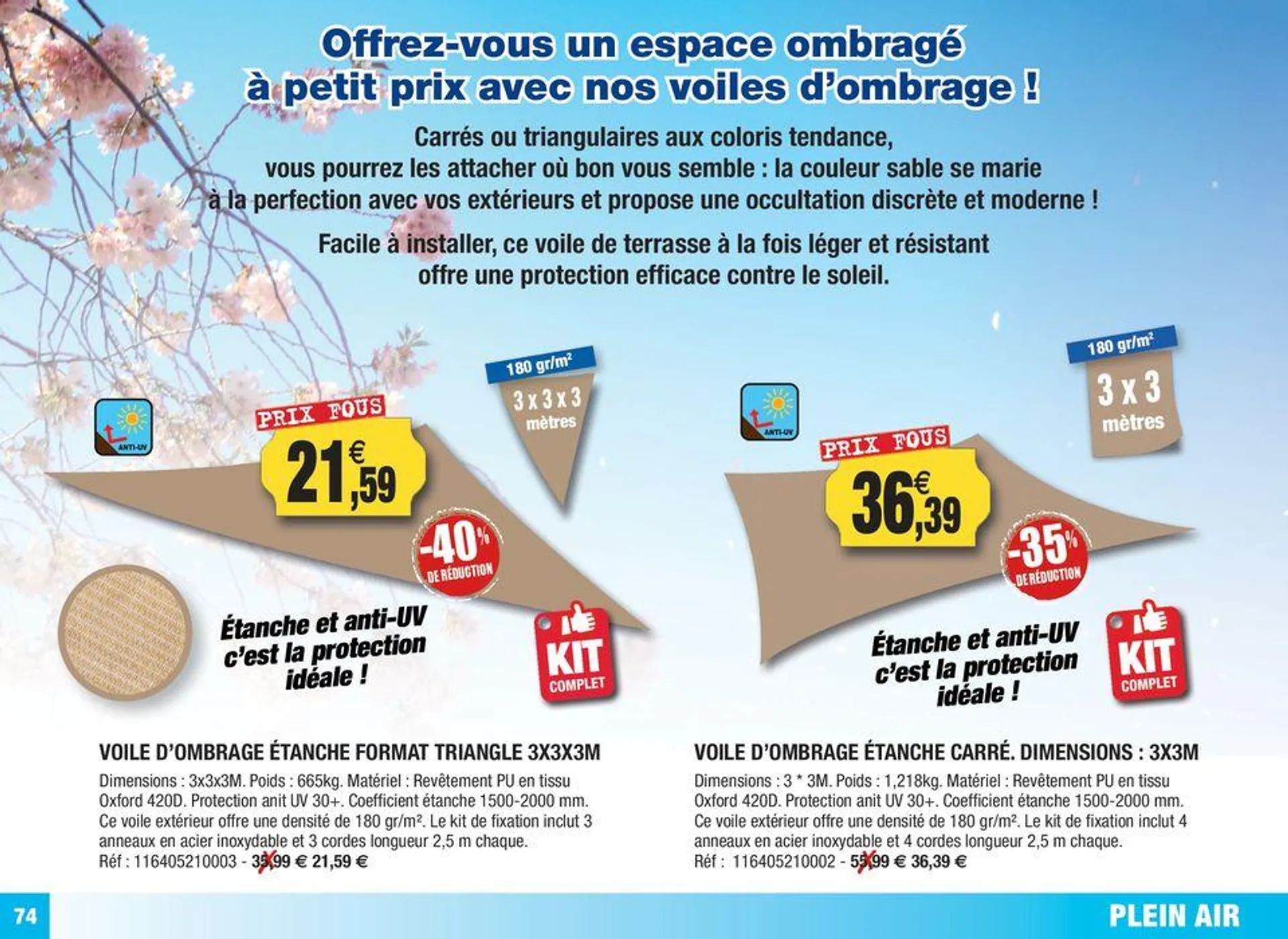 Spécial soldes s'été du 27 juin au 31 août 2024 - Catalogue page 74