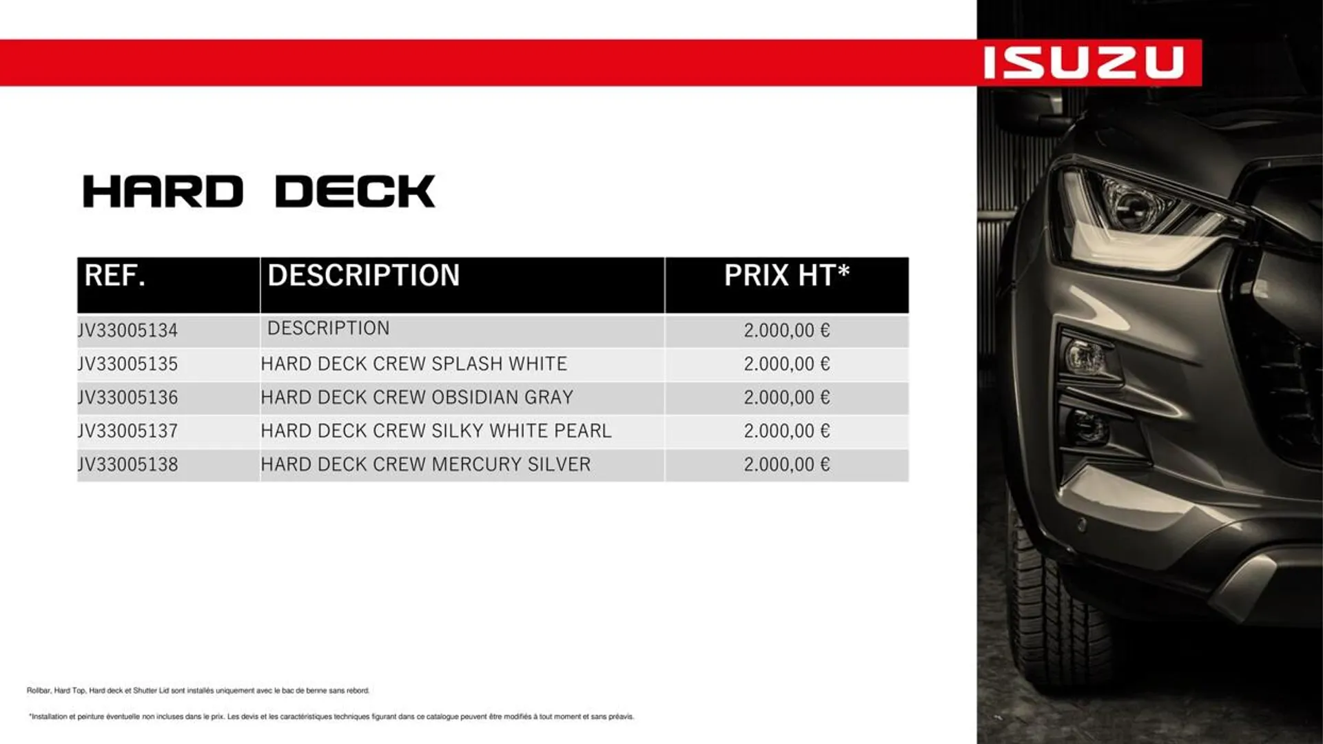 Catalogue ACCESSOIRES D-MAX - N60 N57  - 41