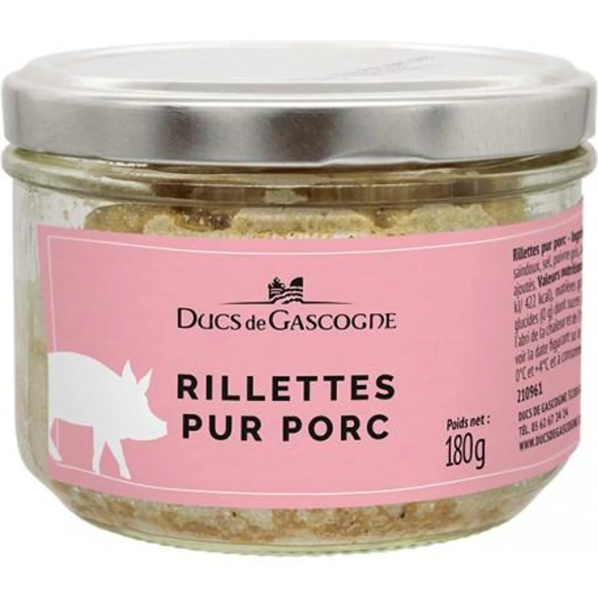 Rillettes pur porc 180g