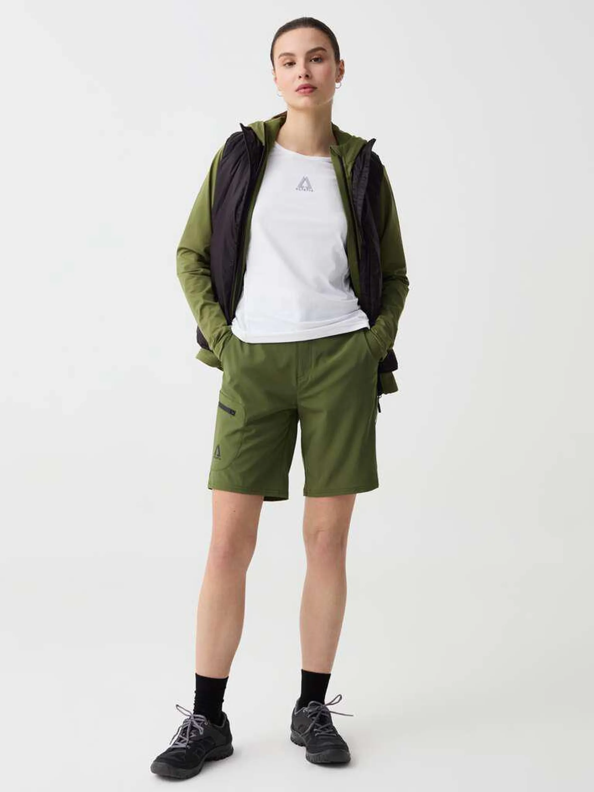 Army Green Altavia hiking Bermuda shorts