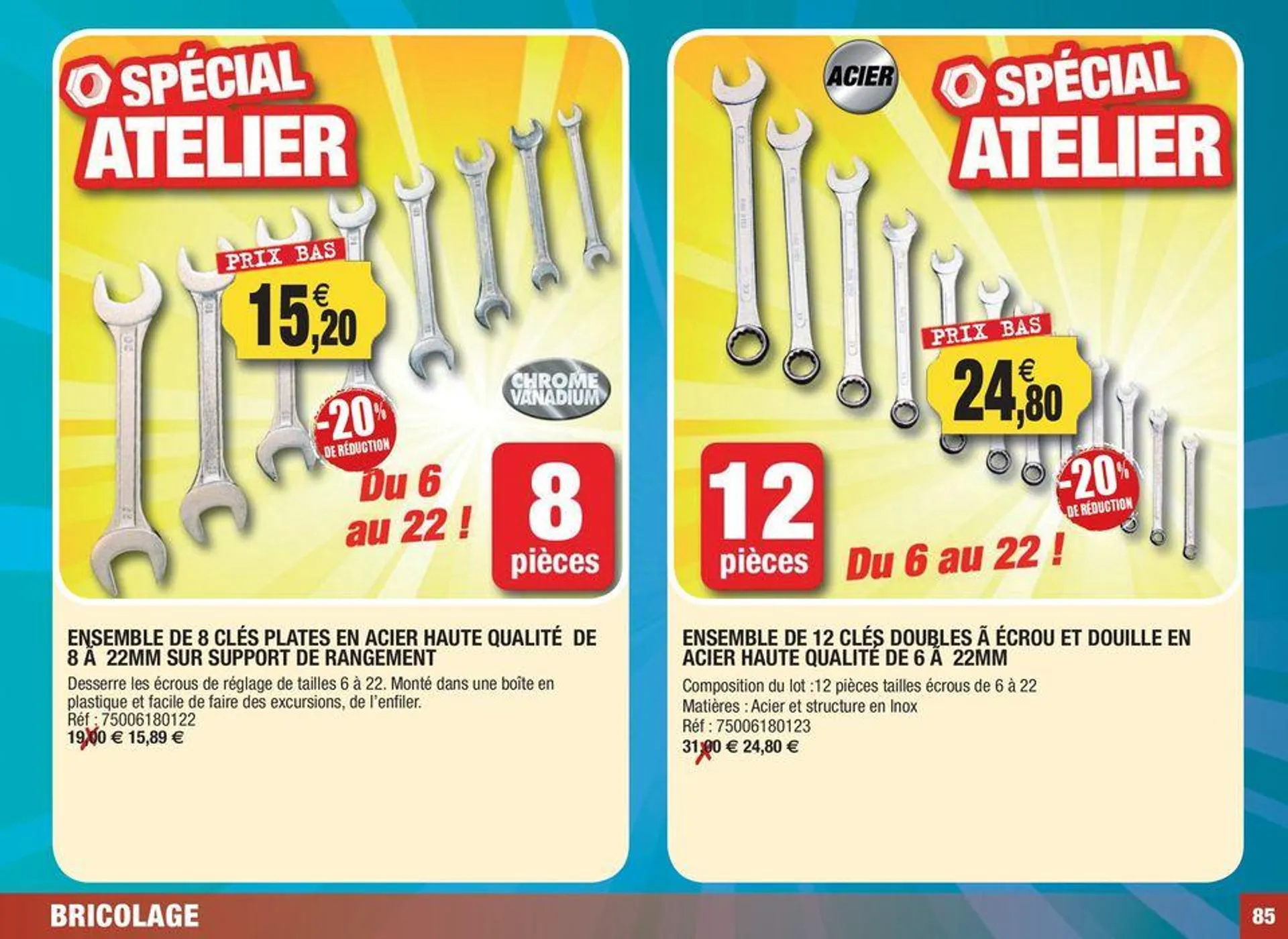 Spécial soldes s'été du 27 juin au 31 août 2024 - Catalogue page 85