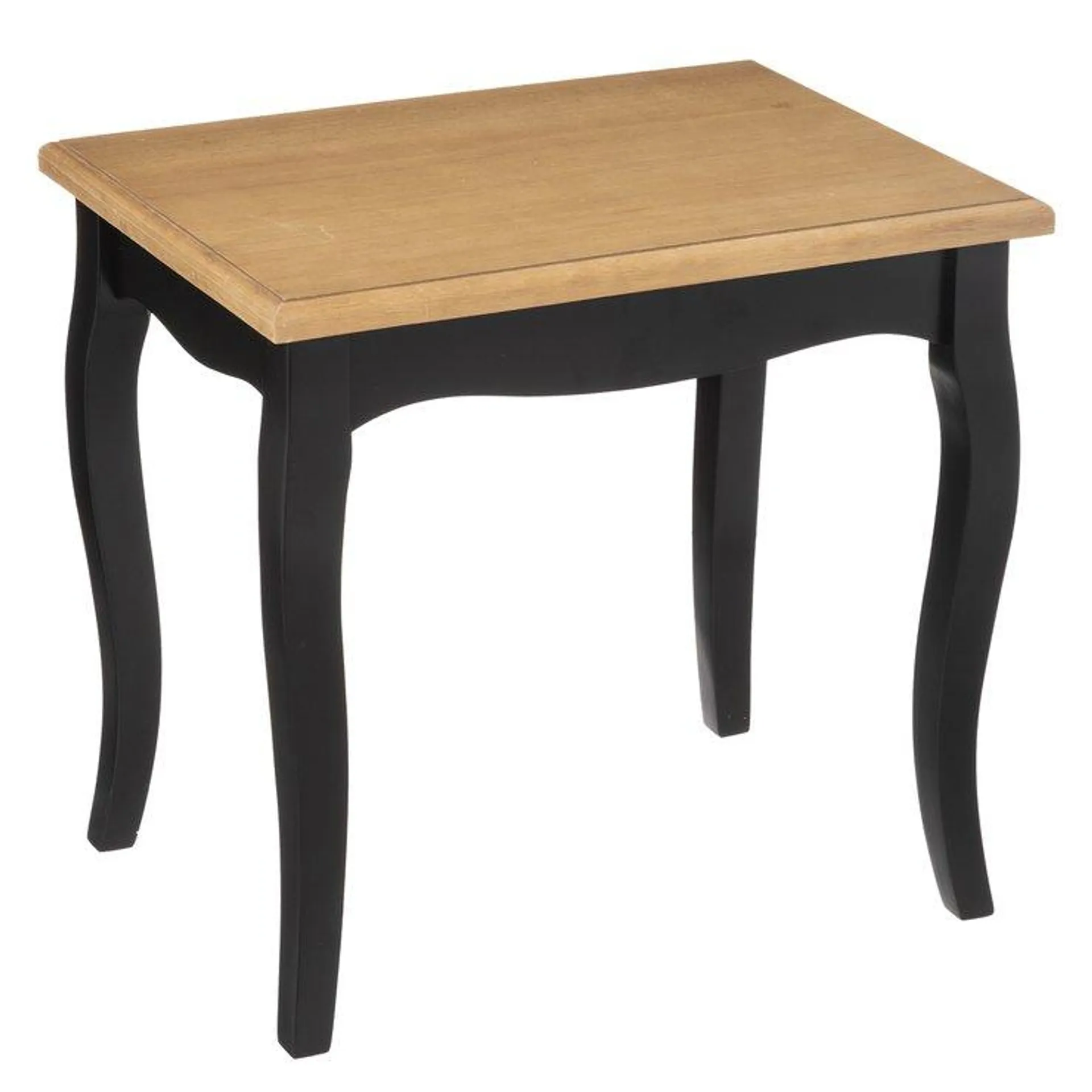 TABLE CAFE CHRYSA NOIR D.60X38X56.3CM