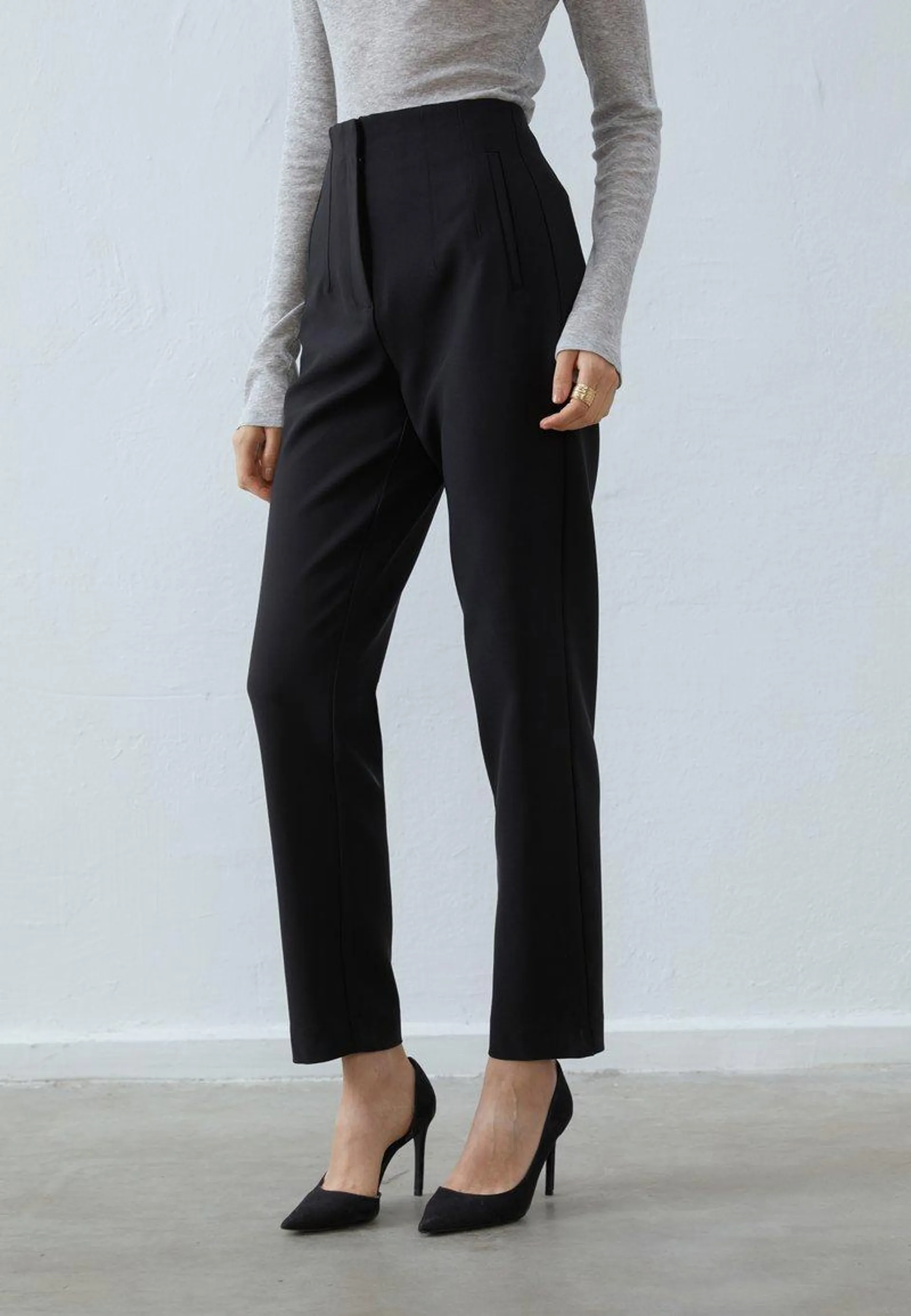 Pantalon classique - black