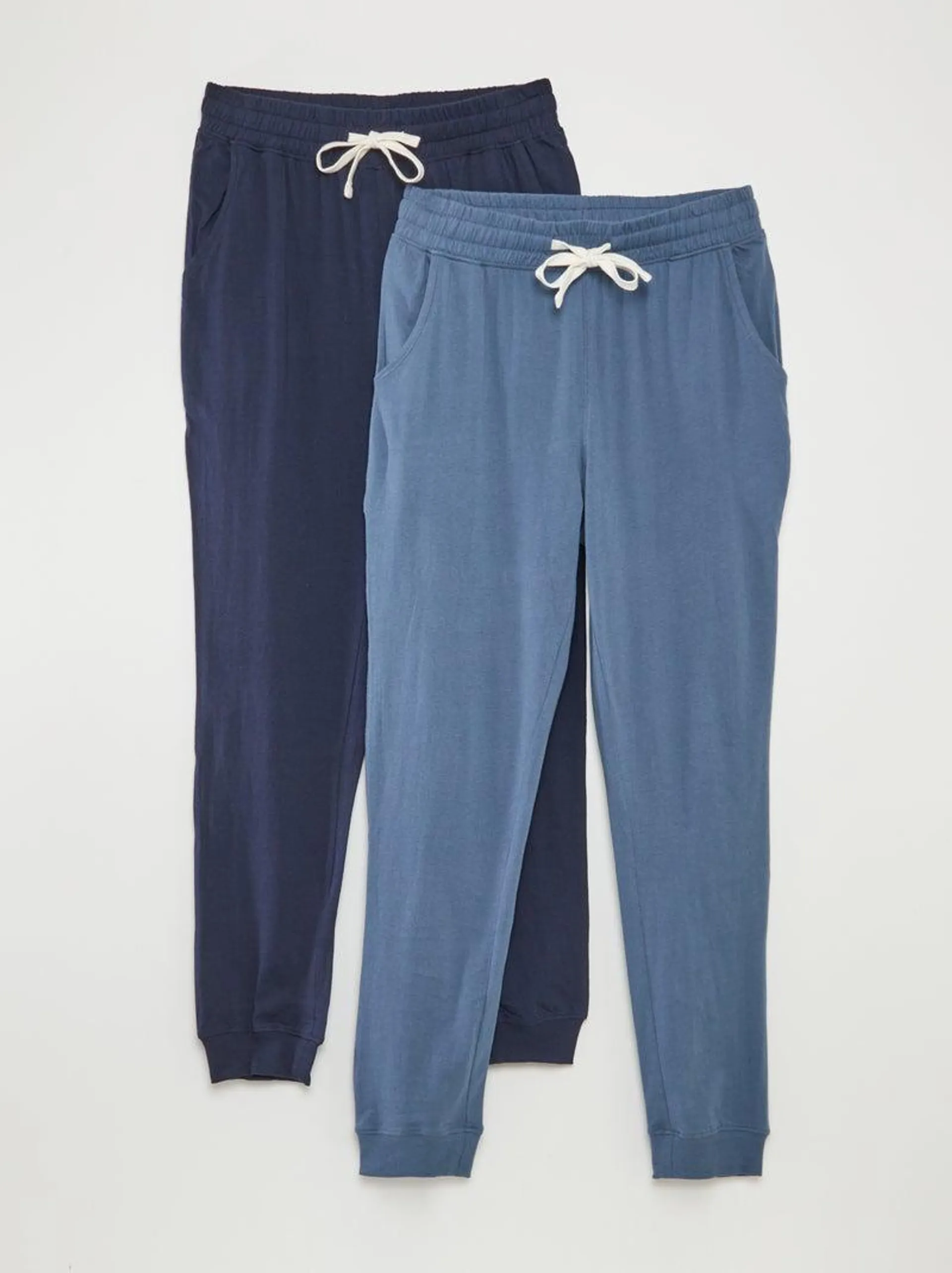 Lot de 2 pantalons de pyjama ! - Bleu