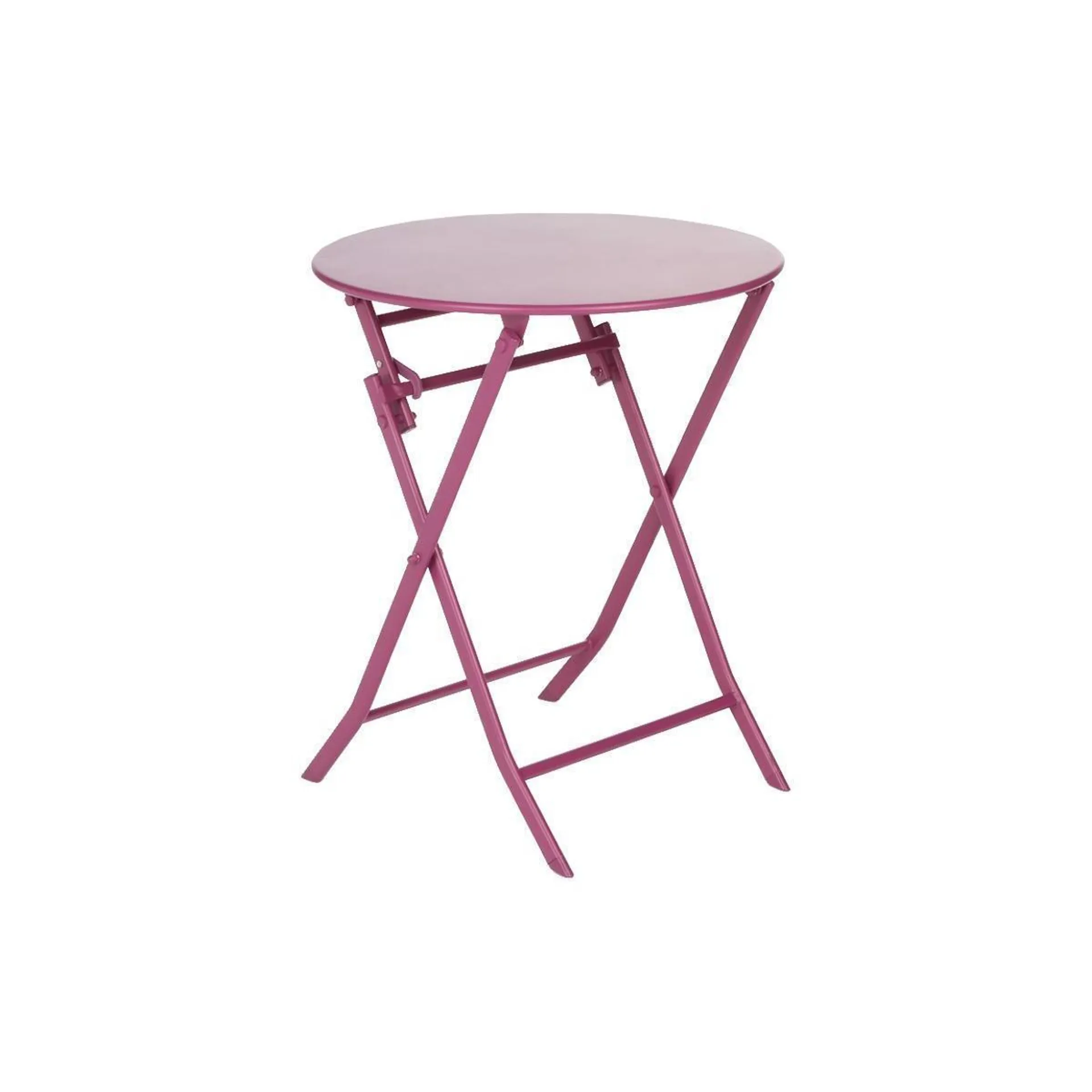 Table de jardin Greensboro ronde - Violet prune - HESPERIDE