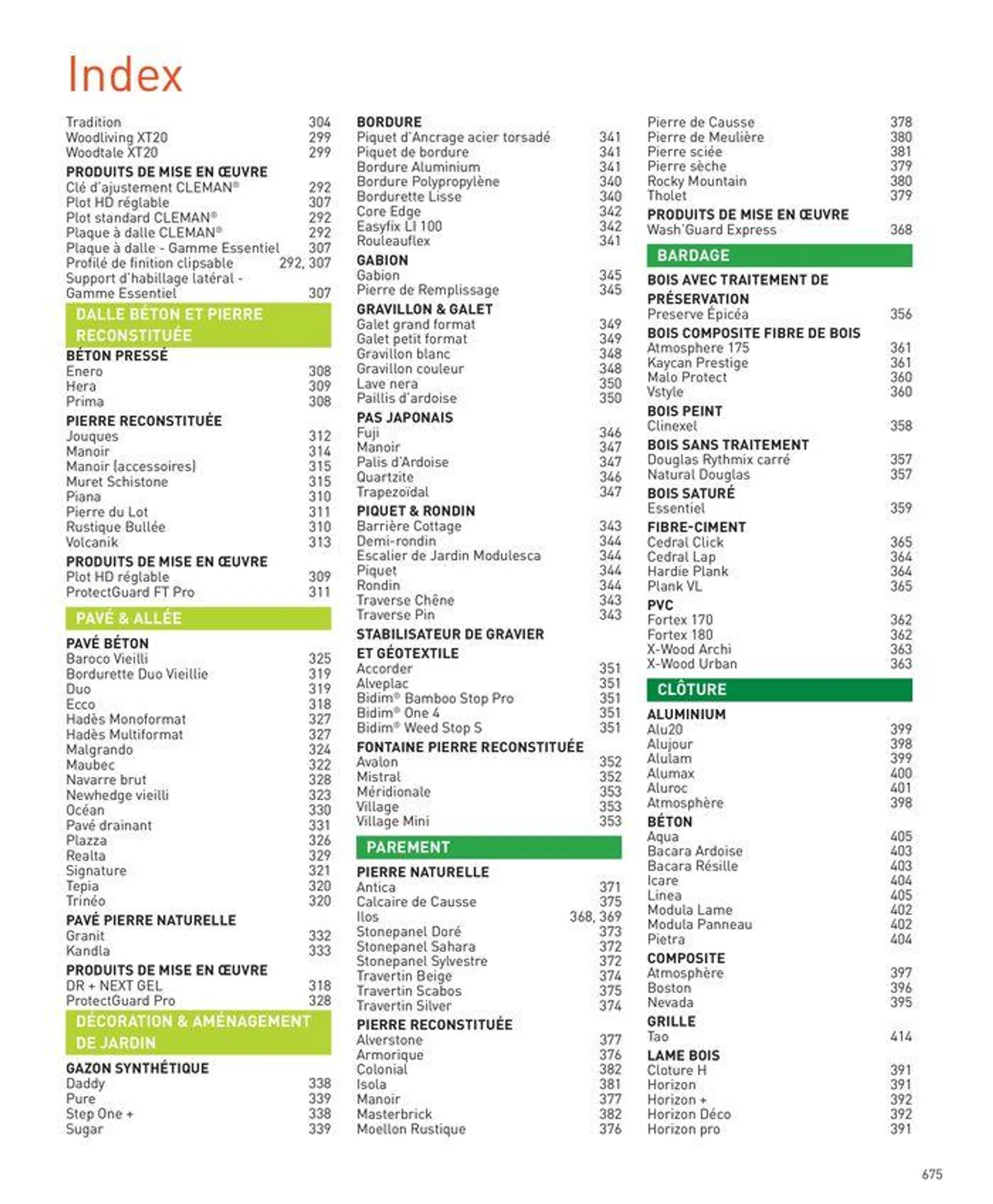 Sélection Intérieur & Extérieur 2024 du 5 avril au 31 décembre 2024 - Catalogue page 675