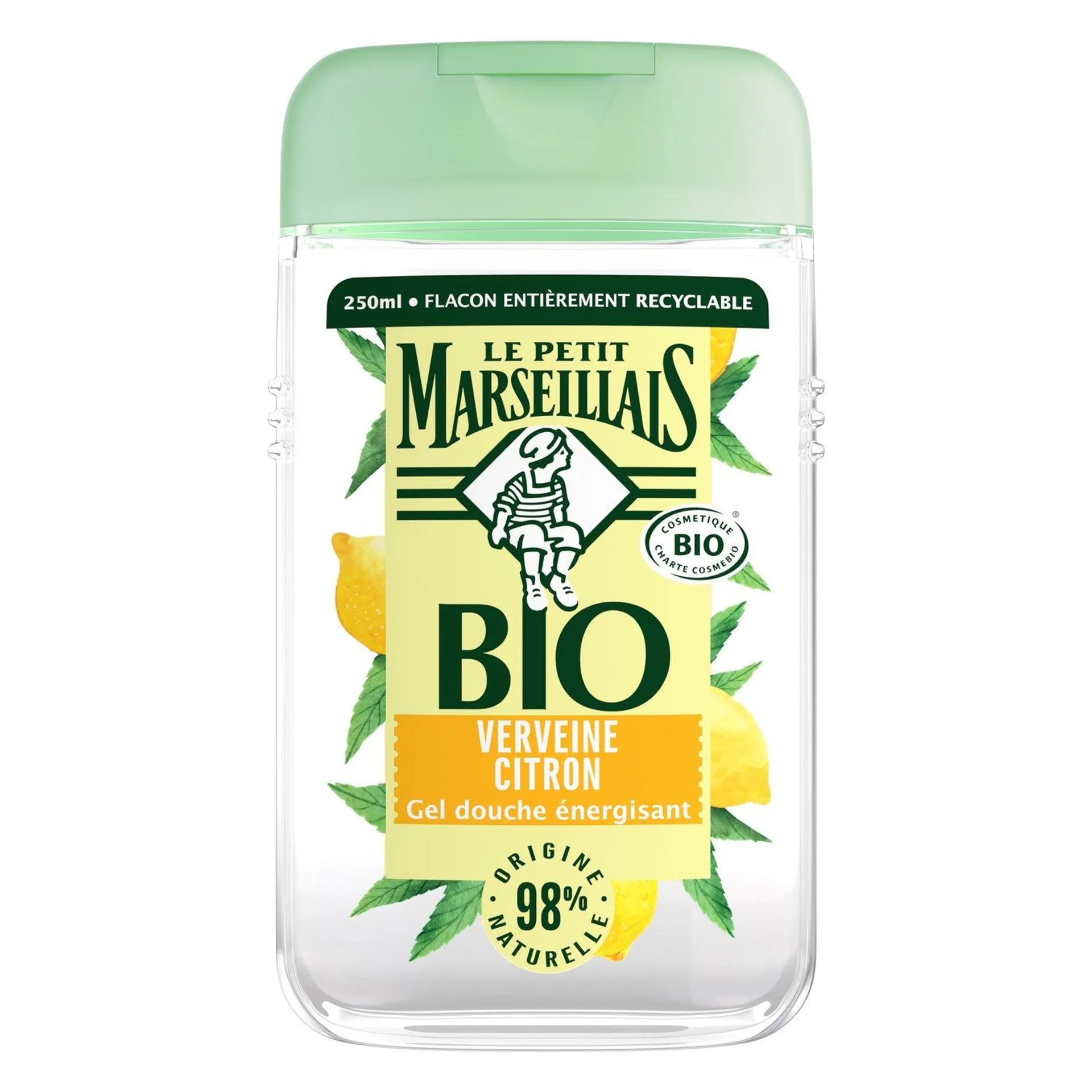 Gel Douche à la Verveine Citron Énergisant Bio LE PETIT MARSEILLAIS