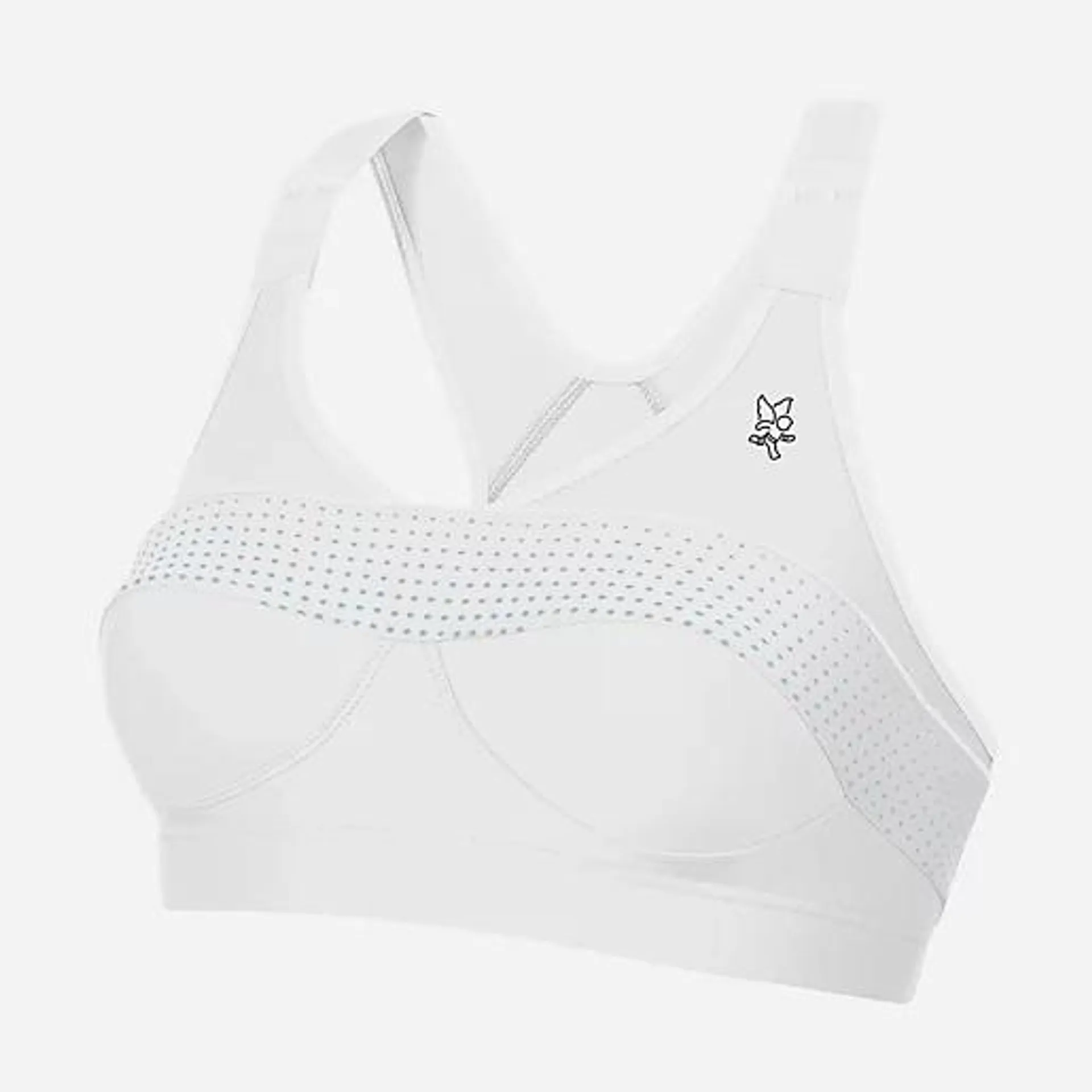 Brassière de training femme Top Strap X-Back BLANC