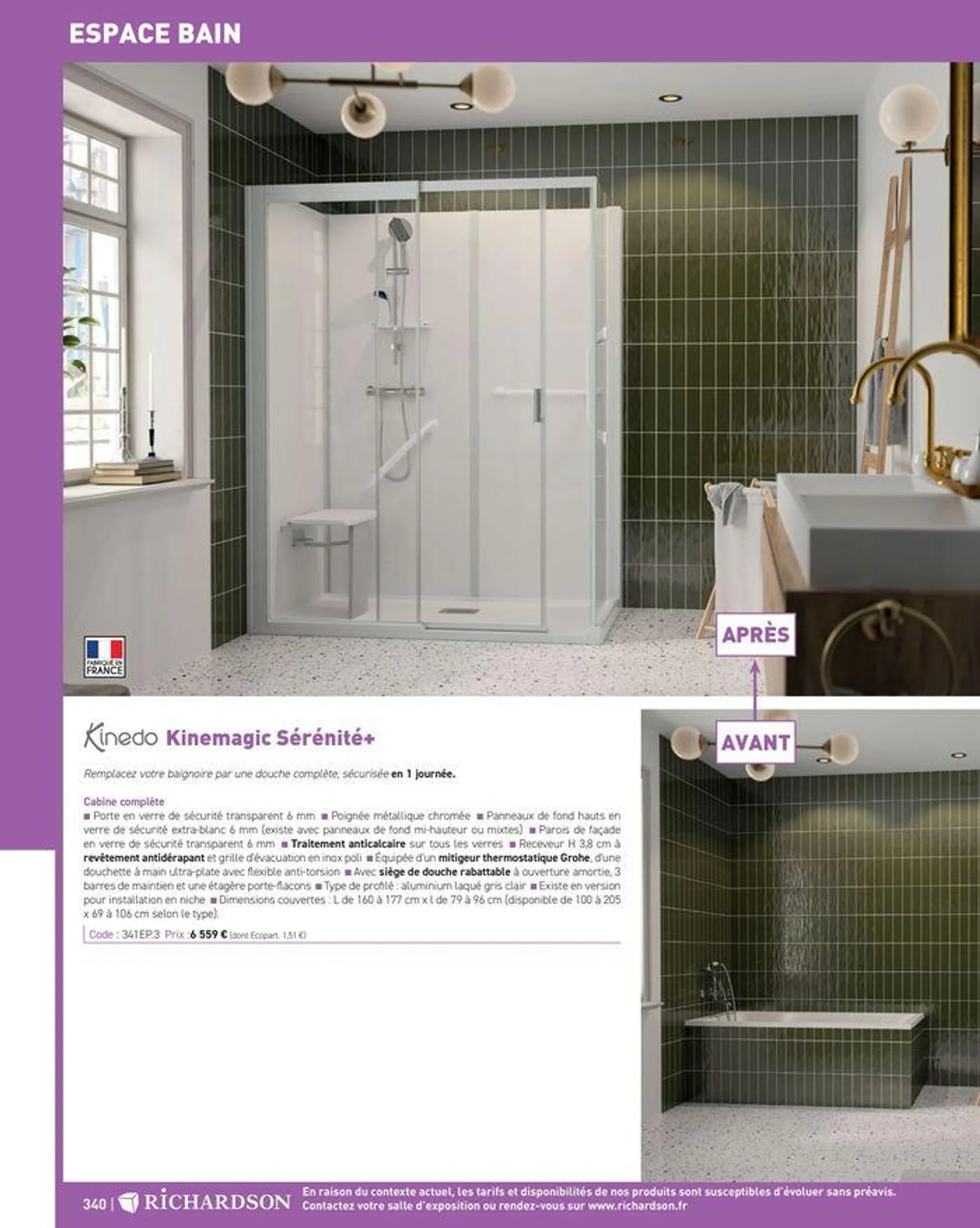 Salle de bains et carrelage 2024 du 23 mai au 31 décembre 2024 - Catalogue page 342