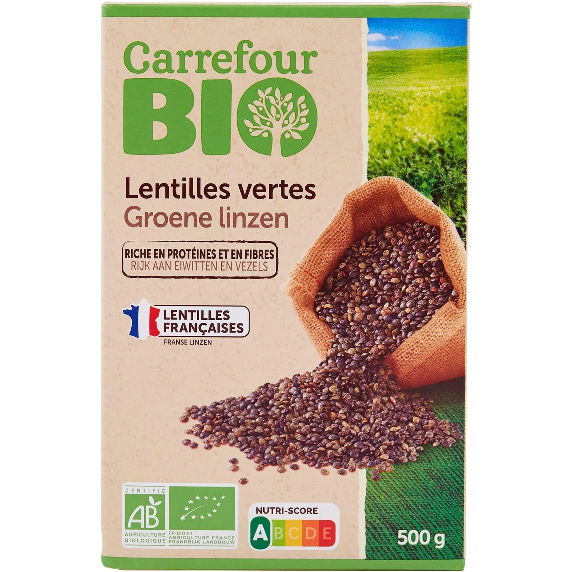 Lentilles vertes Bio CARREFOUR BIO