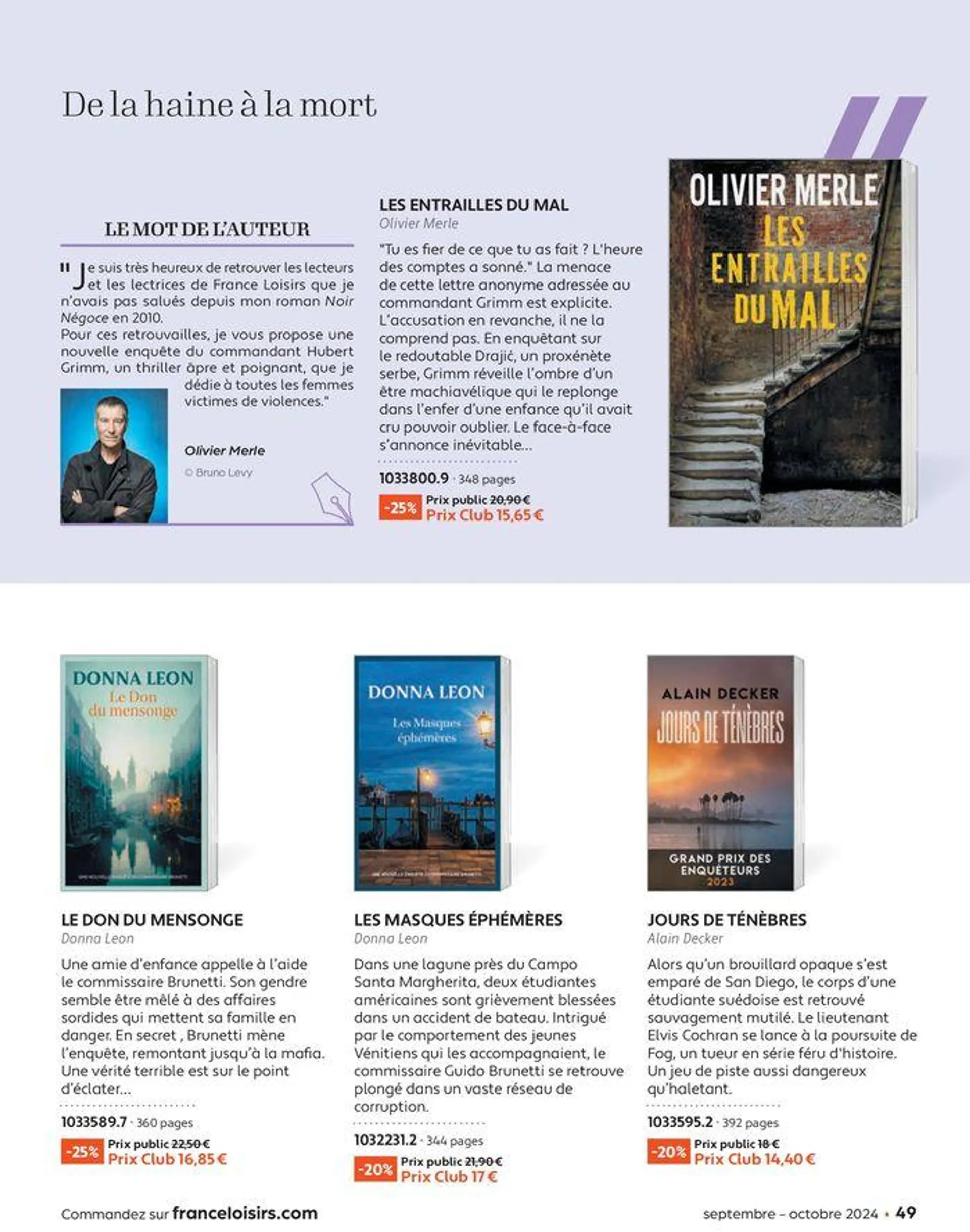 Septembre - Octobre 2024 du 2 septembre au 31 octobre 2024 - Catalogue page 49