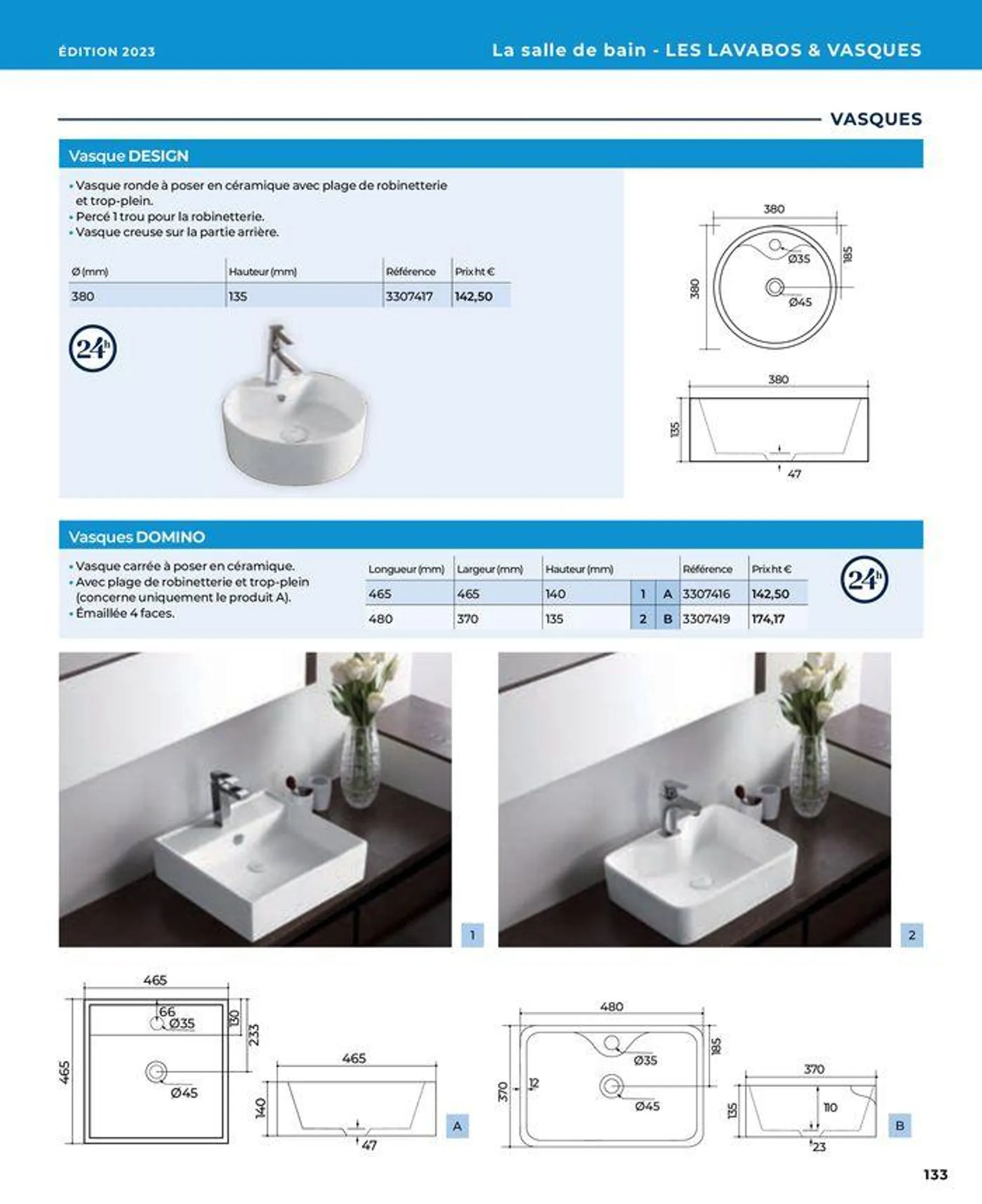 La salle de bain en toute sérénité du 17 janvier au 31 août 2024 - Catalogue page 133