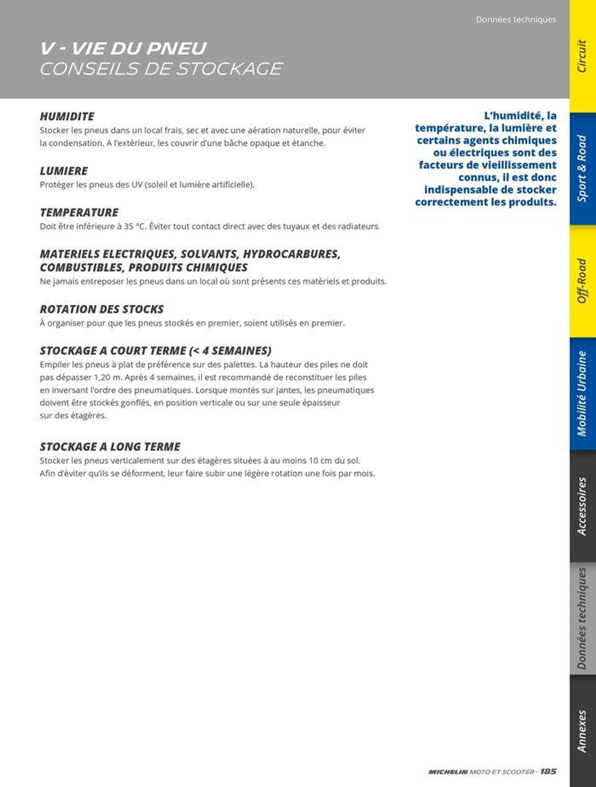 MICHELIN Deux Roues 2024 du 10 juin au 31 décembre 2024 - Catalogue page 185