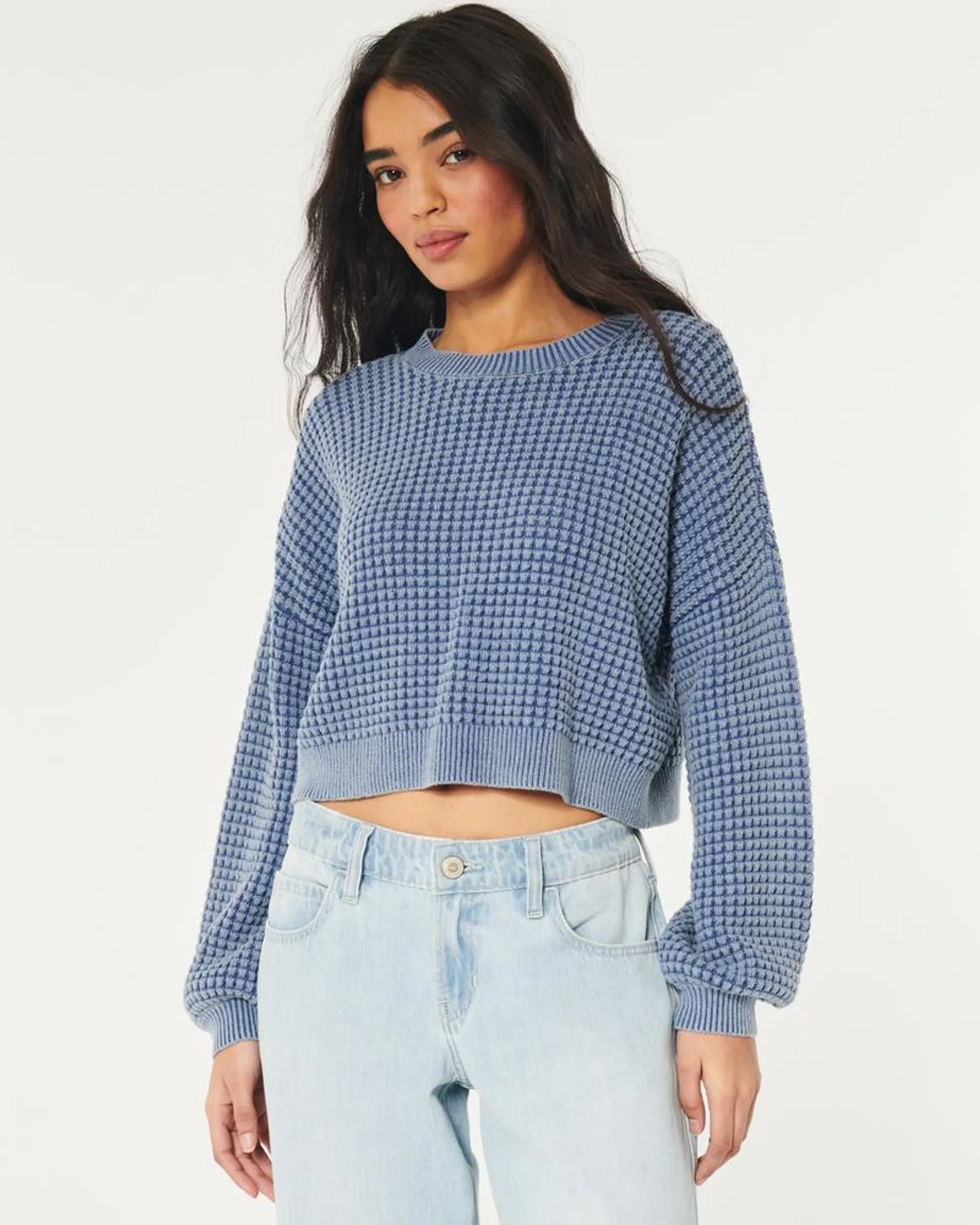 Easy Waffle Crew Sweater