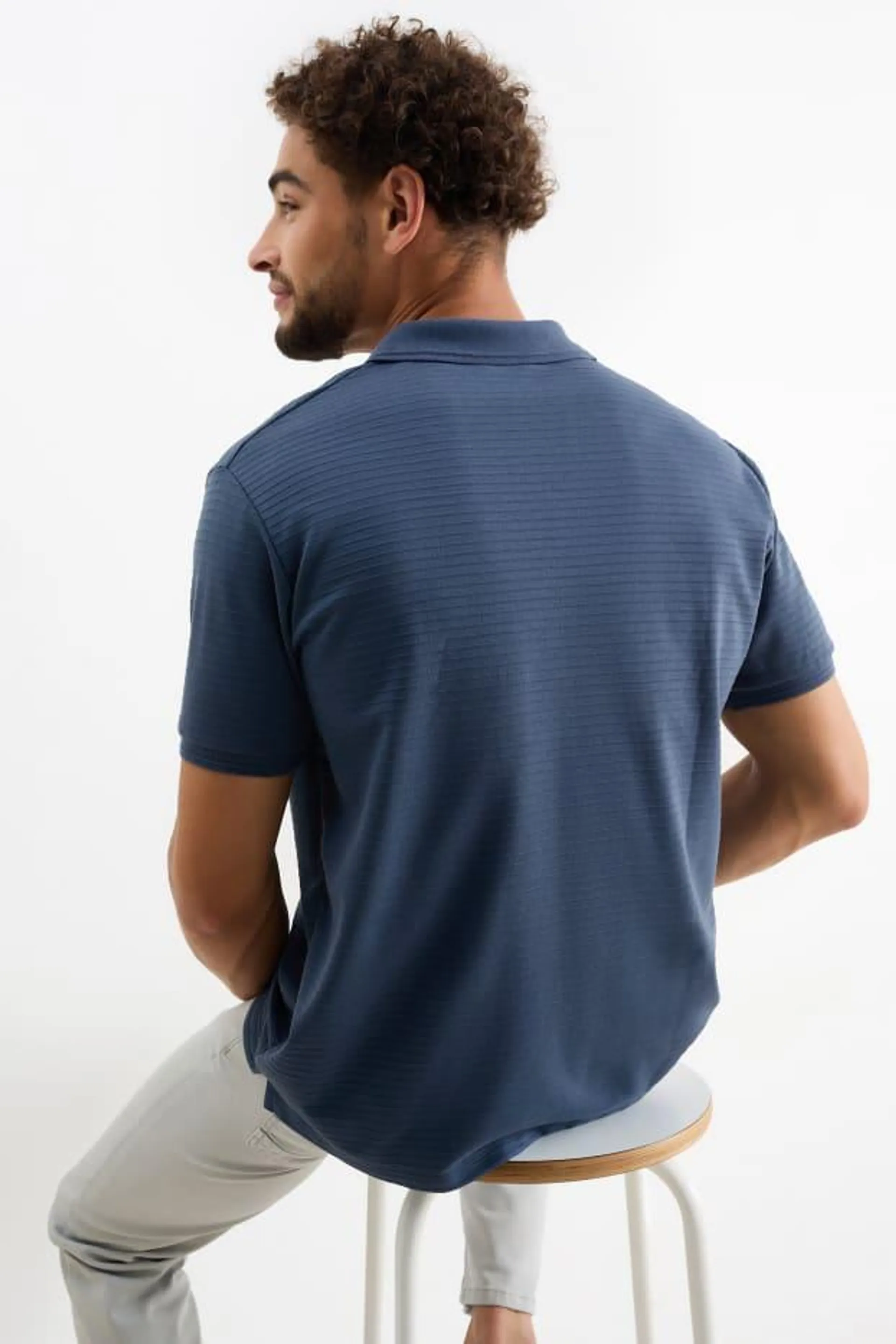 Polo shirt - textured