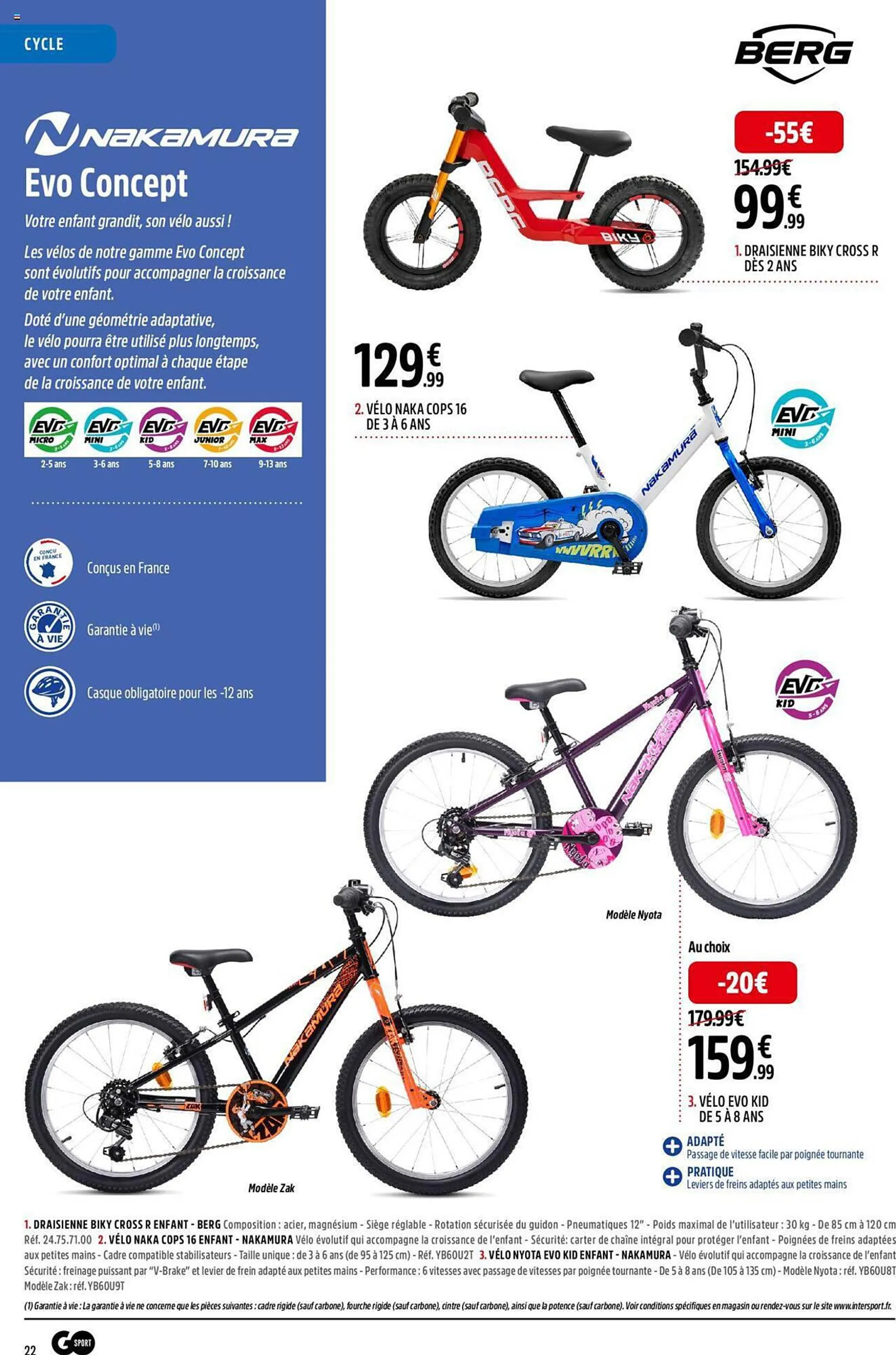 Catalogue Go Sport du 25 mars au 14 avril 2024 - Catalogue page 22