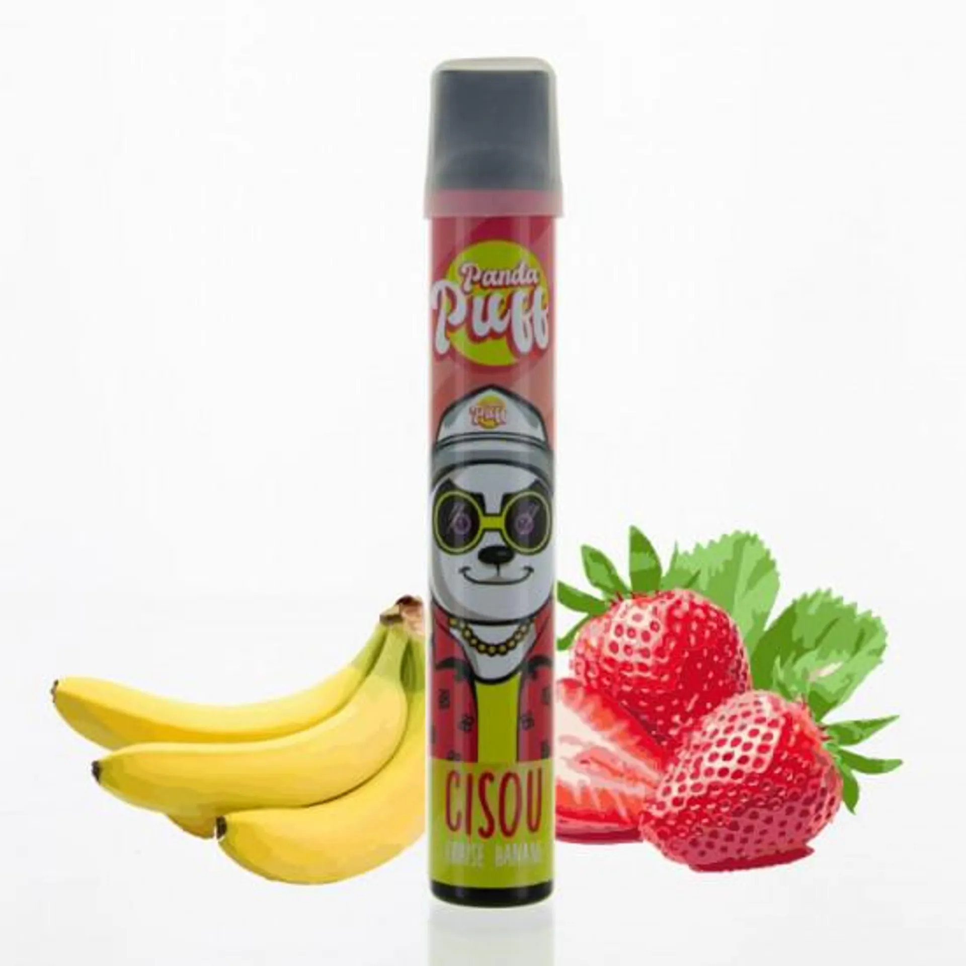 PANDA PUFF CISOU FRAISE BANANE