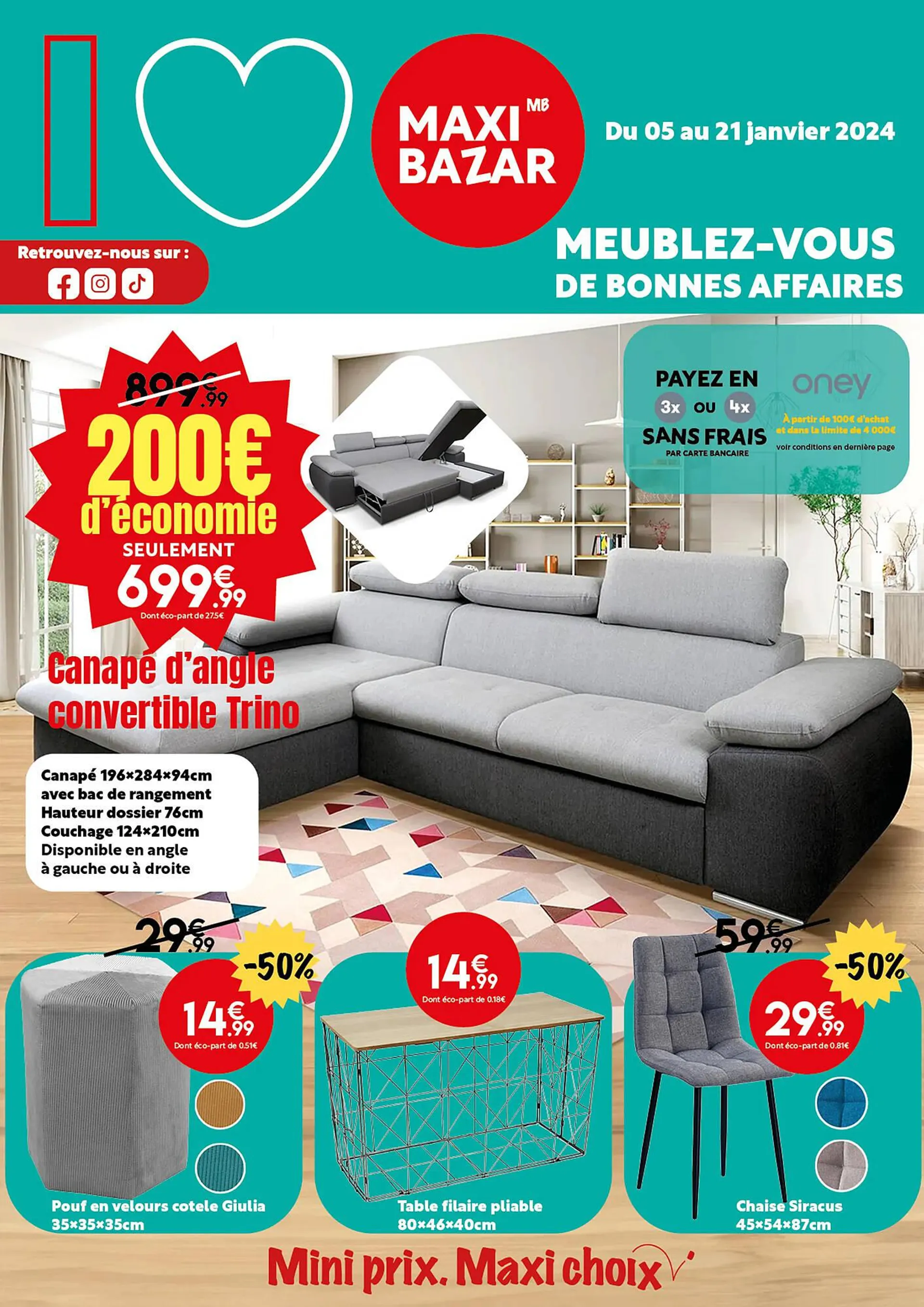 Catalogue Maxi Bazar Valable jusqu 21 janvier 2024