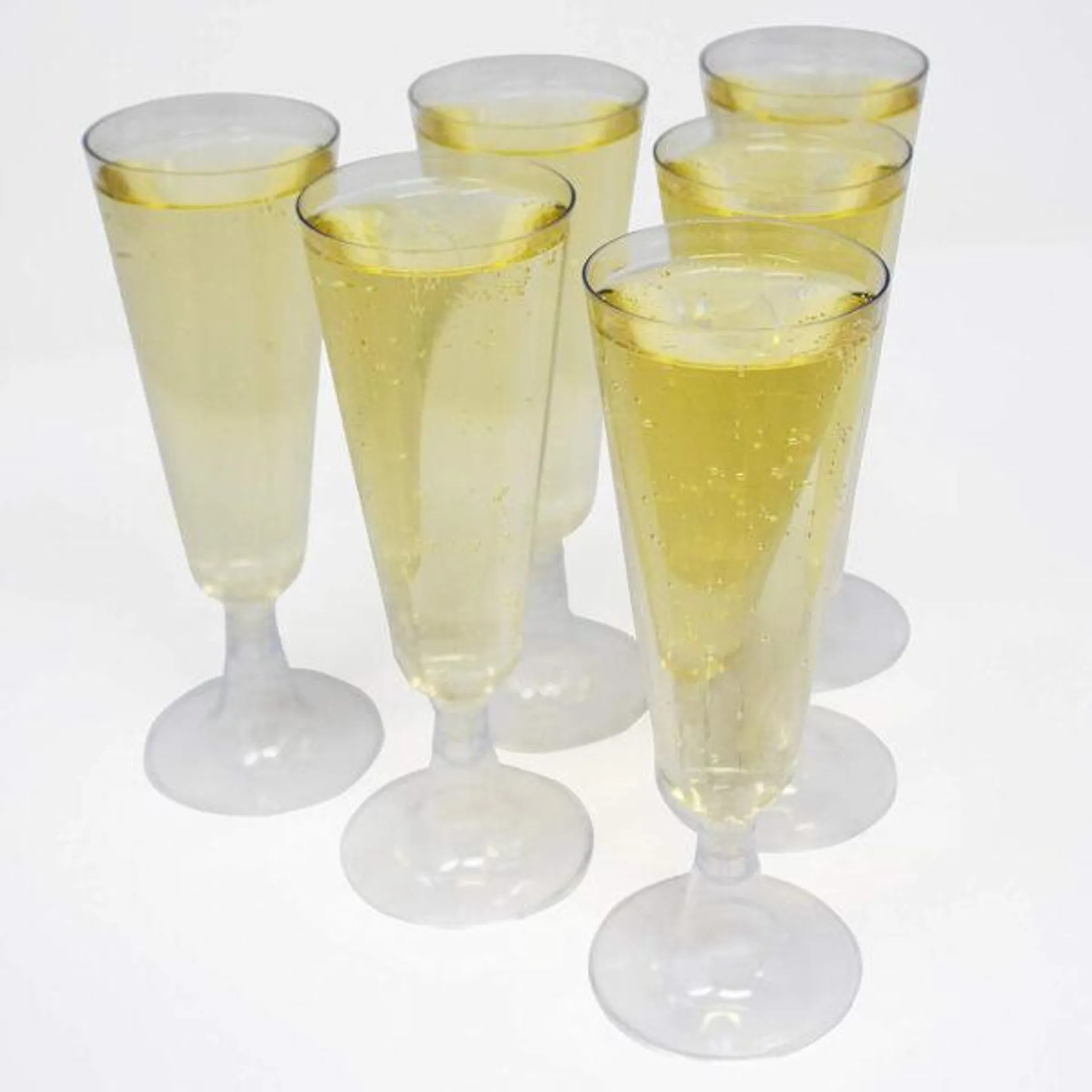 Lot de 6 flûtes à champagne réutilisables