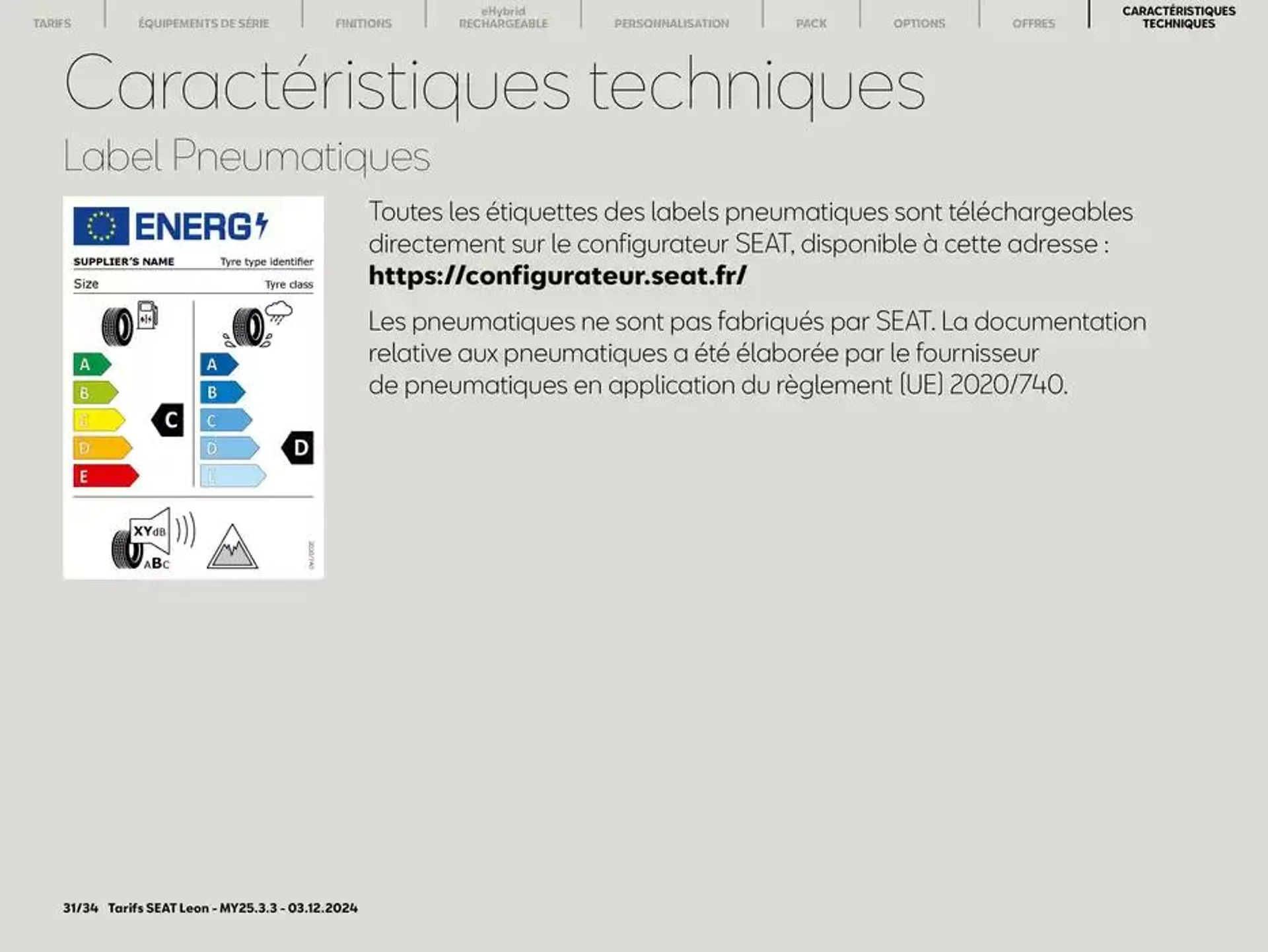 SEAT Leon 5 portes du 4 décembre au 4 décembre 2025 - Catalogue page 31