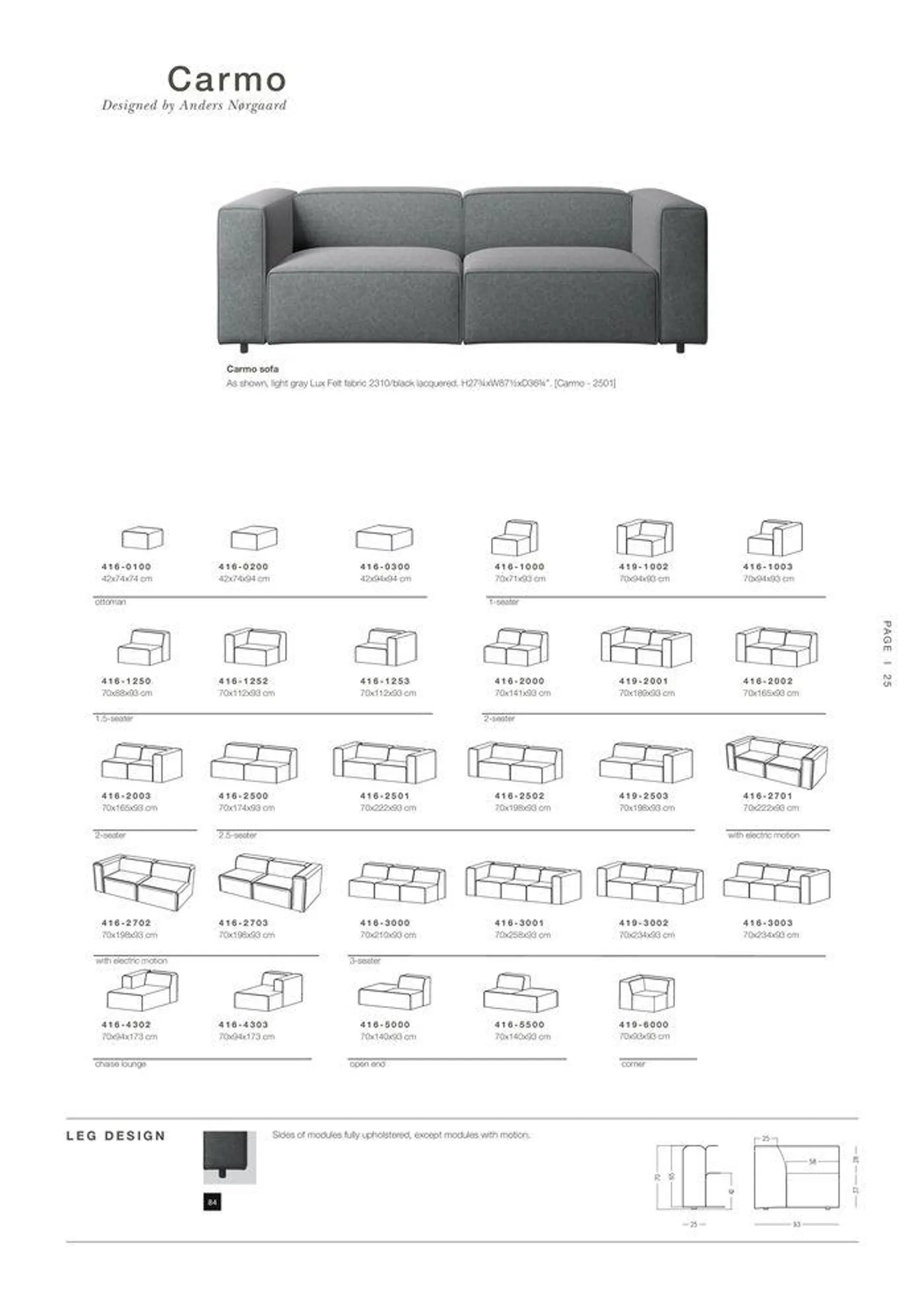 EXPLORE OUR E X TRAORDINARY FABRI C & LEATHER GU I D E EXTRAORDINARY PRODUCT OVERVIEW CONTRACT du 9 avril au 31 décembre 2024 - Catalogue page 25