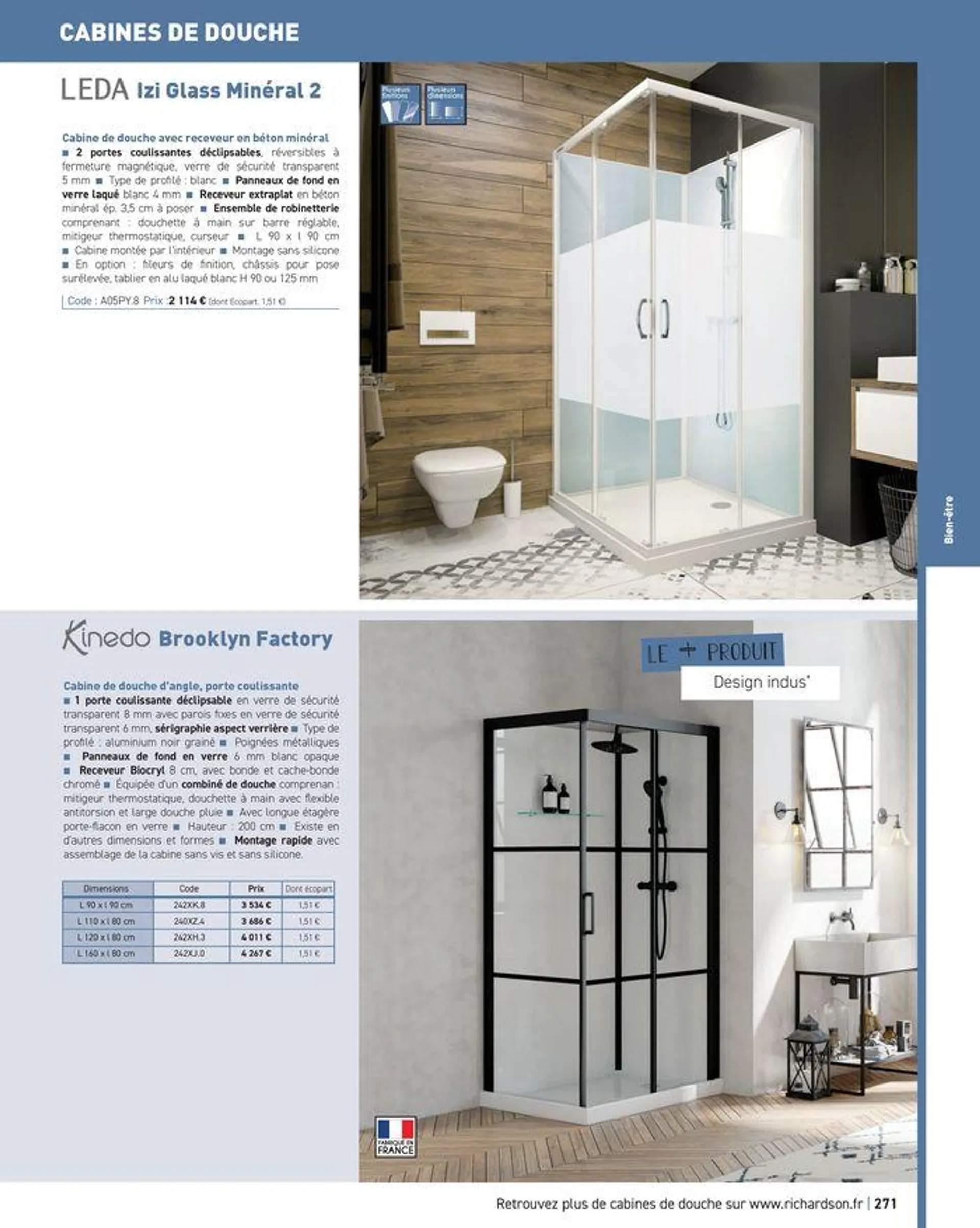 Salle de bains et carrelage 2024 du 23 mai au 31 décembre 2024 - Catalogue page 273