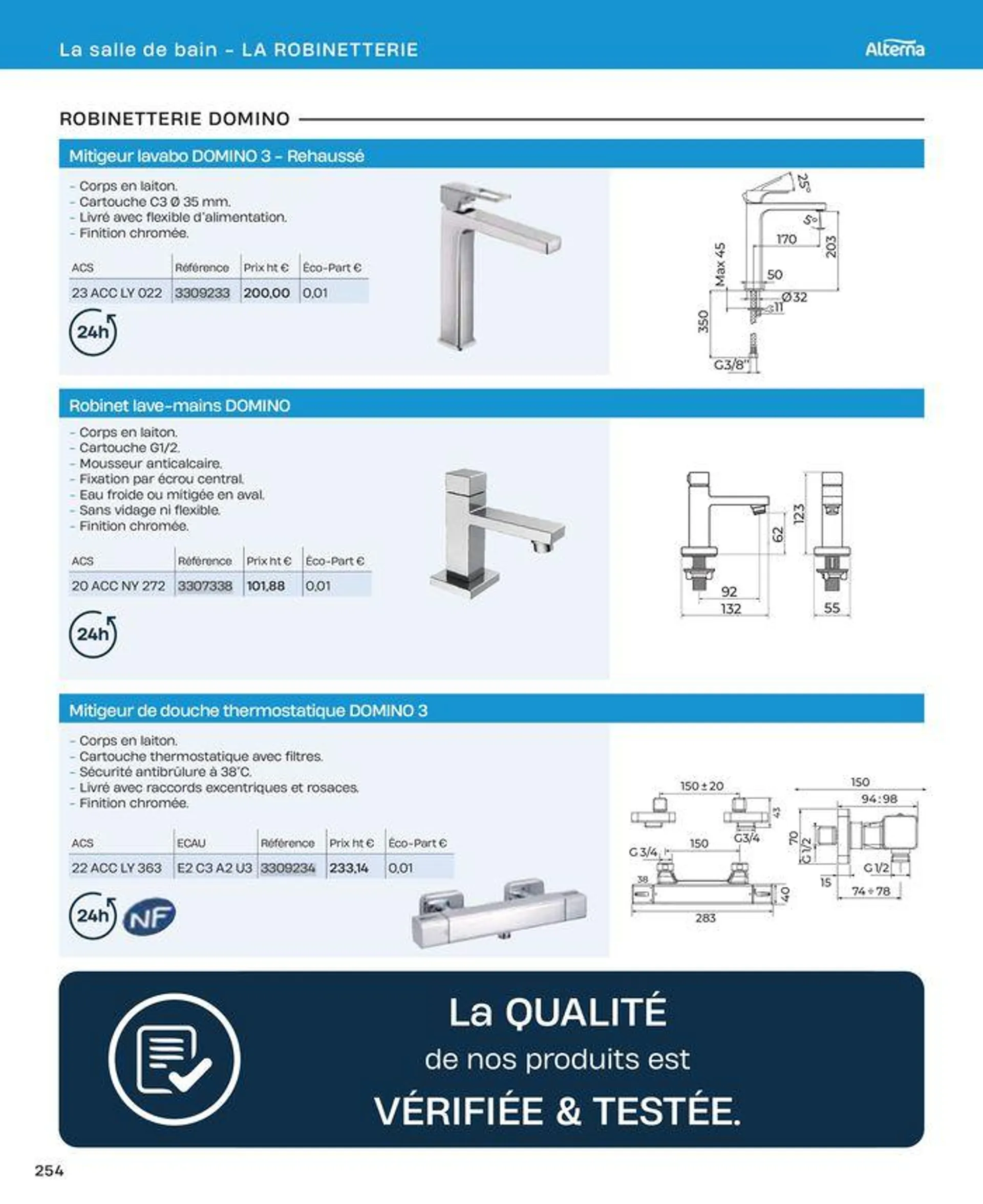 La salle de bain en toute sérénité du 2 juillet au 31 décembre 2024 - Catalogue page 254