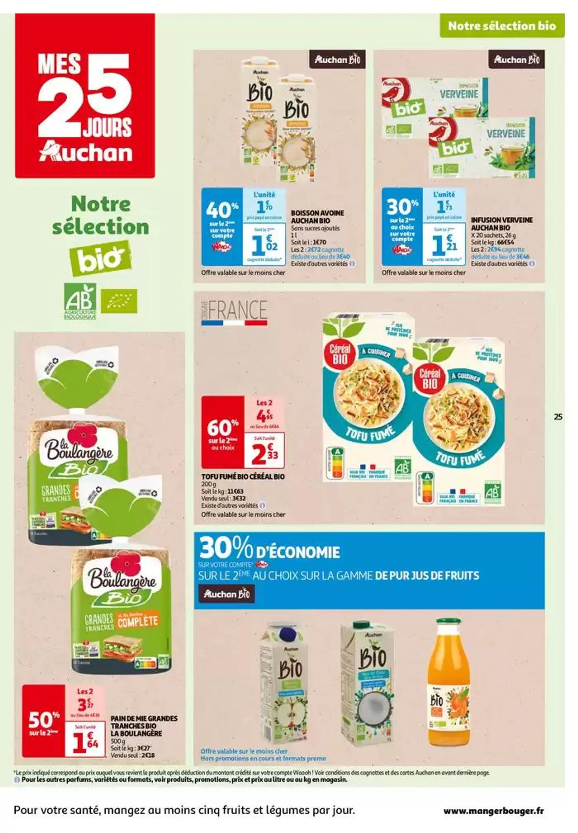 Top depart : 25 jours Auchan  du 29 octobre au 4 novembre 2024 - Catalogue page 25