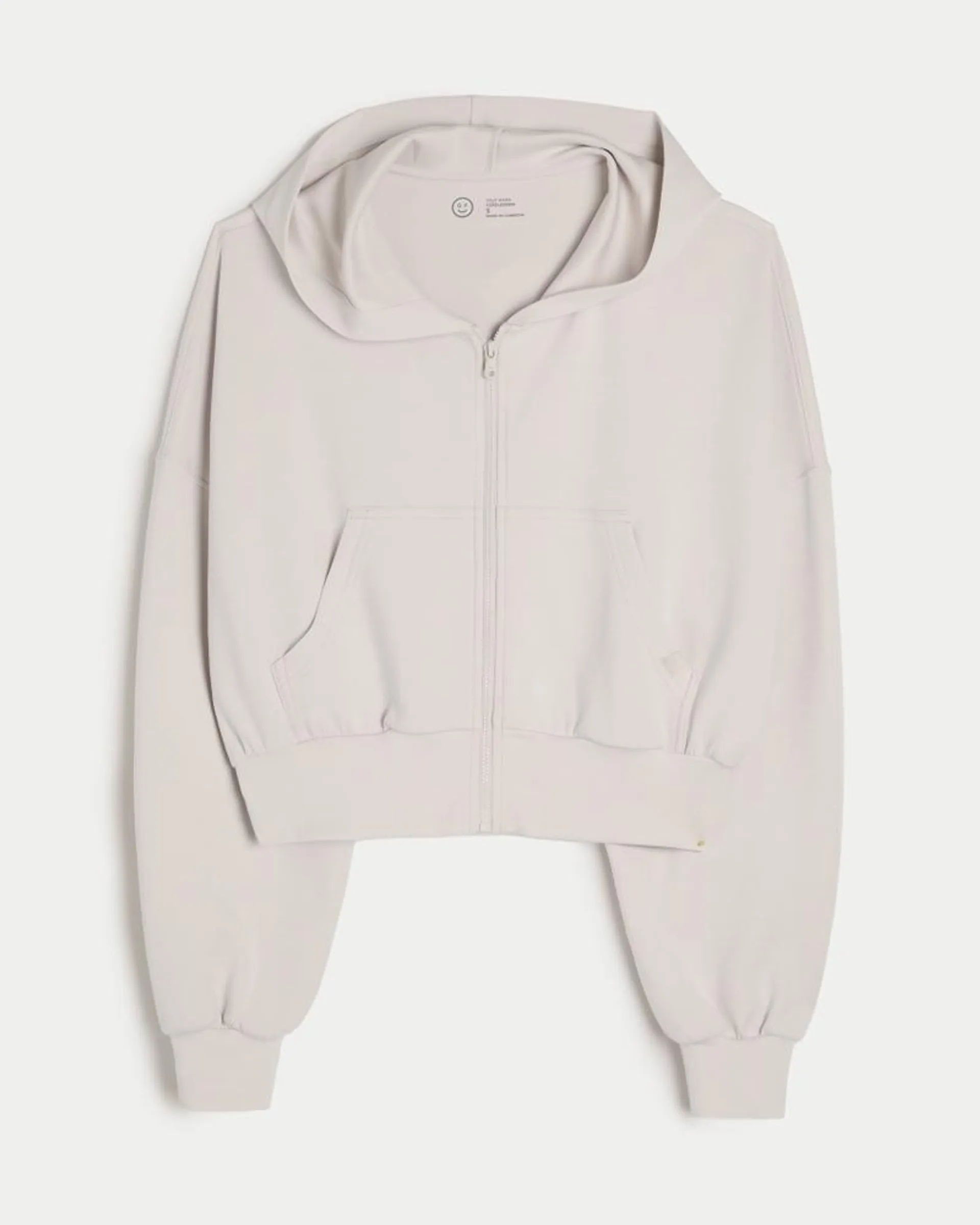 Gilly Hicks Active Cooldown Crop Zip-Up Hoodie