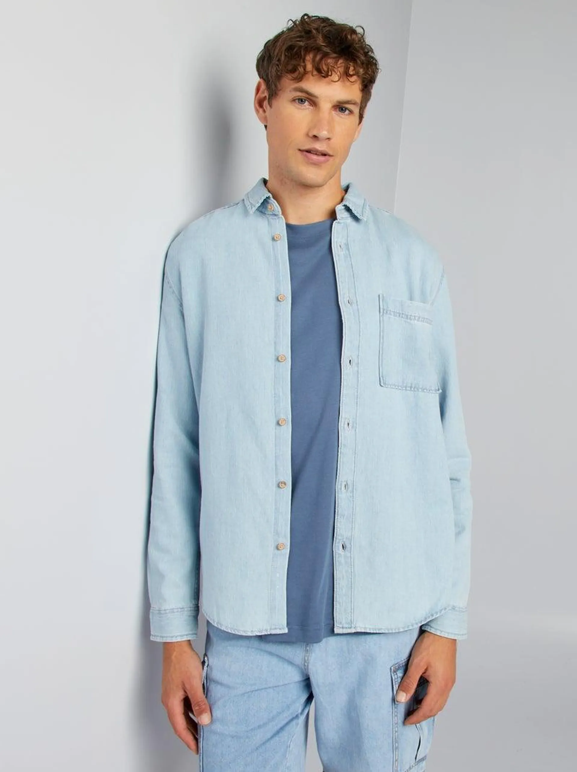 Chemise en jean - Bleu