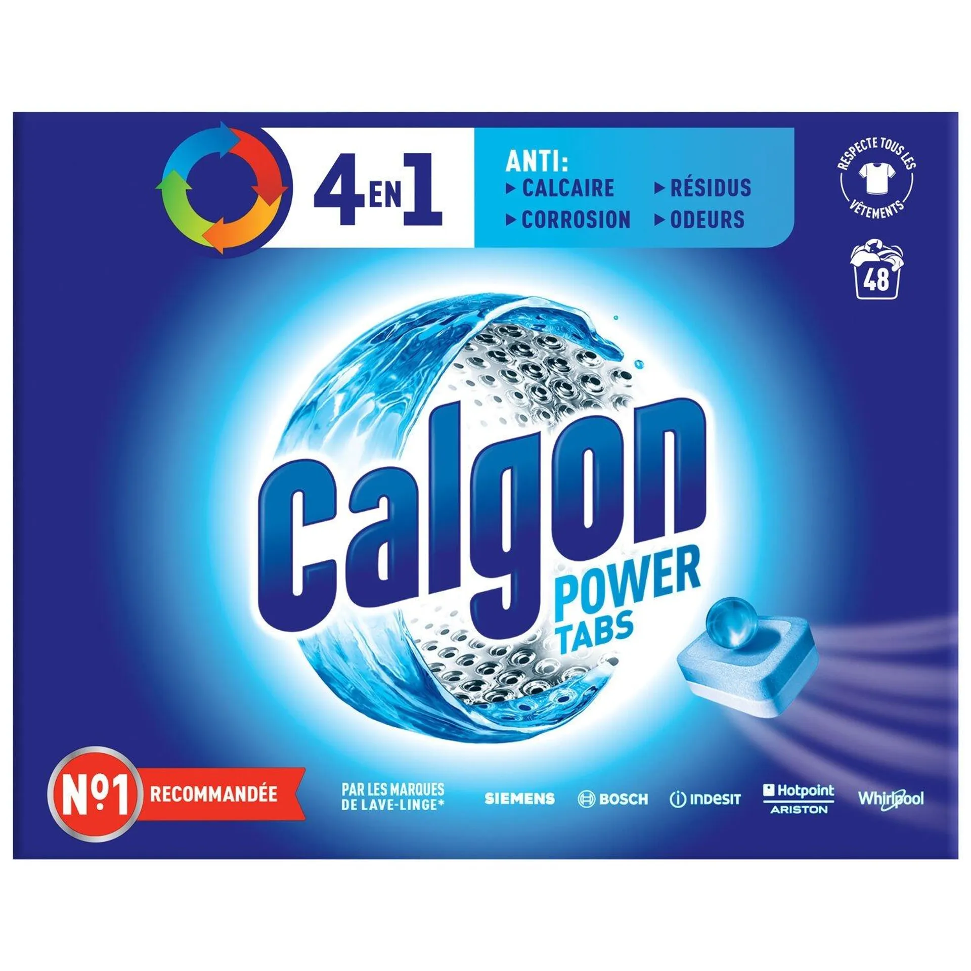 Tablettes anti-calcaire 4 en 1 CALGON